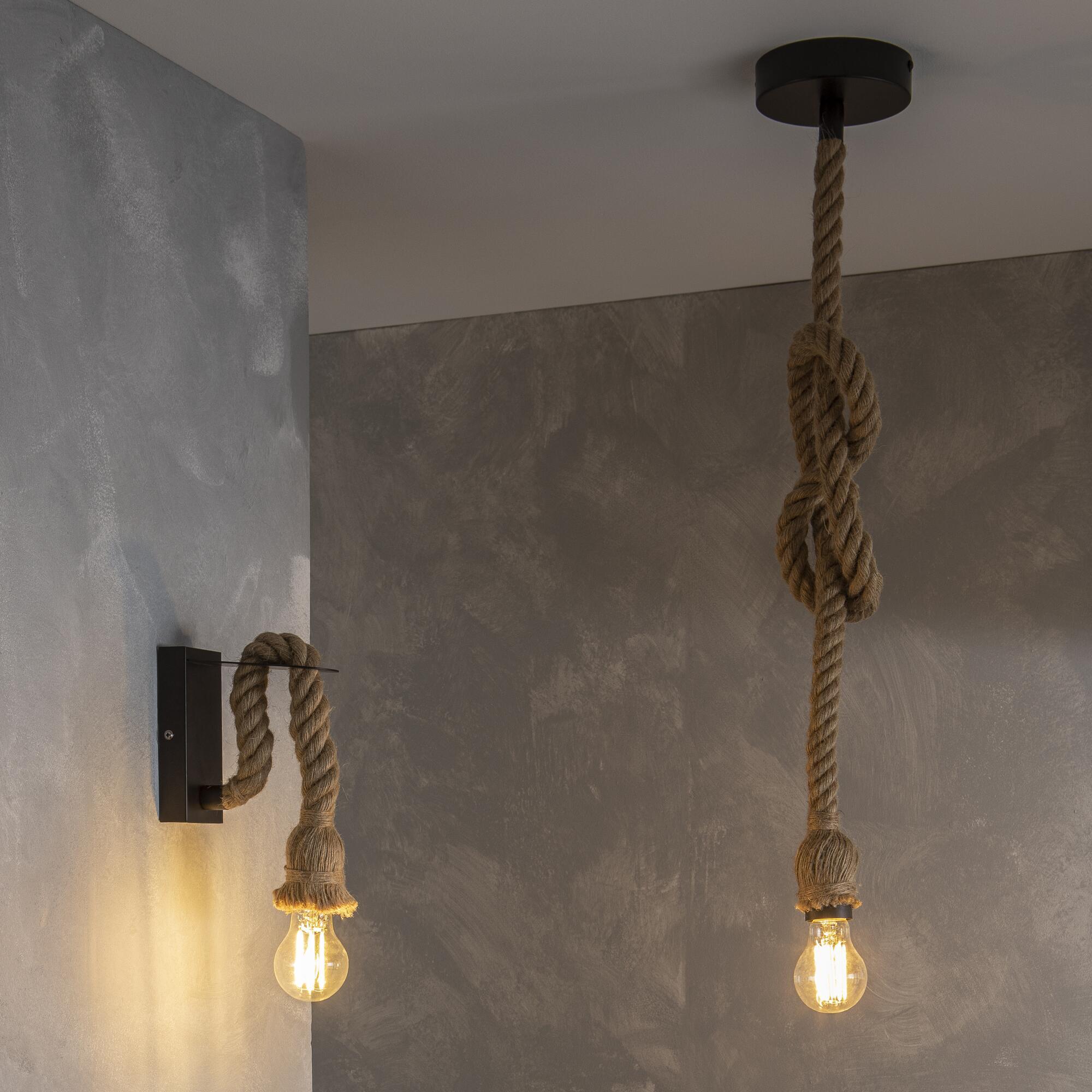 Suspension Cordera, acier, jaune, Diam.12.5 cm INSPIRE, E27 - 12