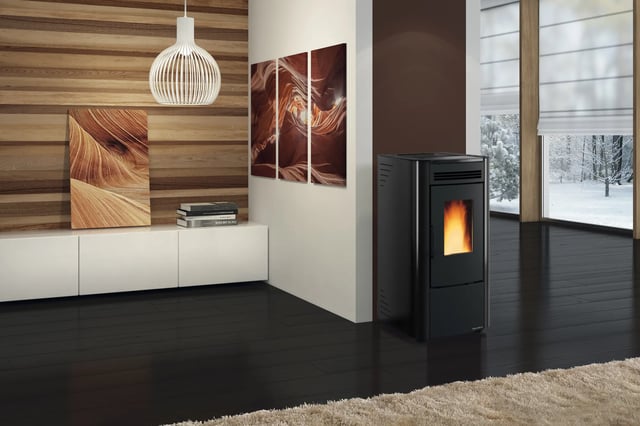 Poêle à granulés EXTRAFLAME Ketty Evo 2.0 noir 7 kW