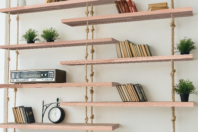 Tablette hêtre lamellé collé, L.120 x l.40 cm x Ep.18 mm - 2