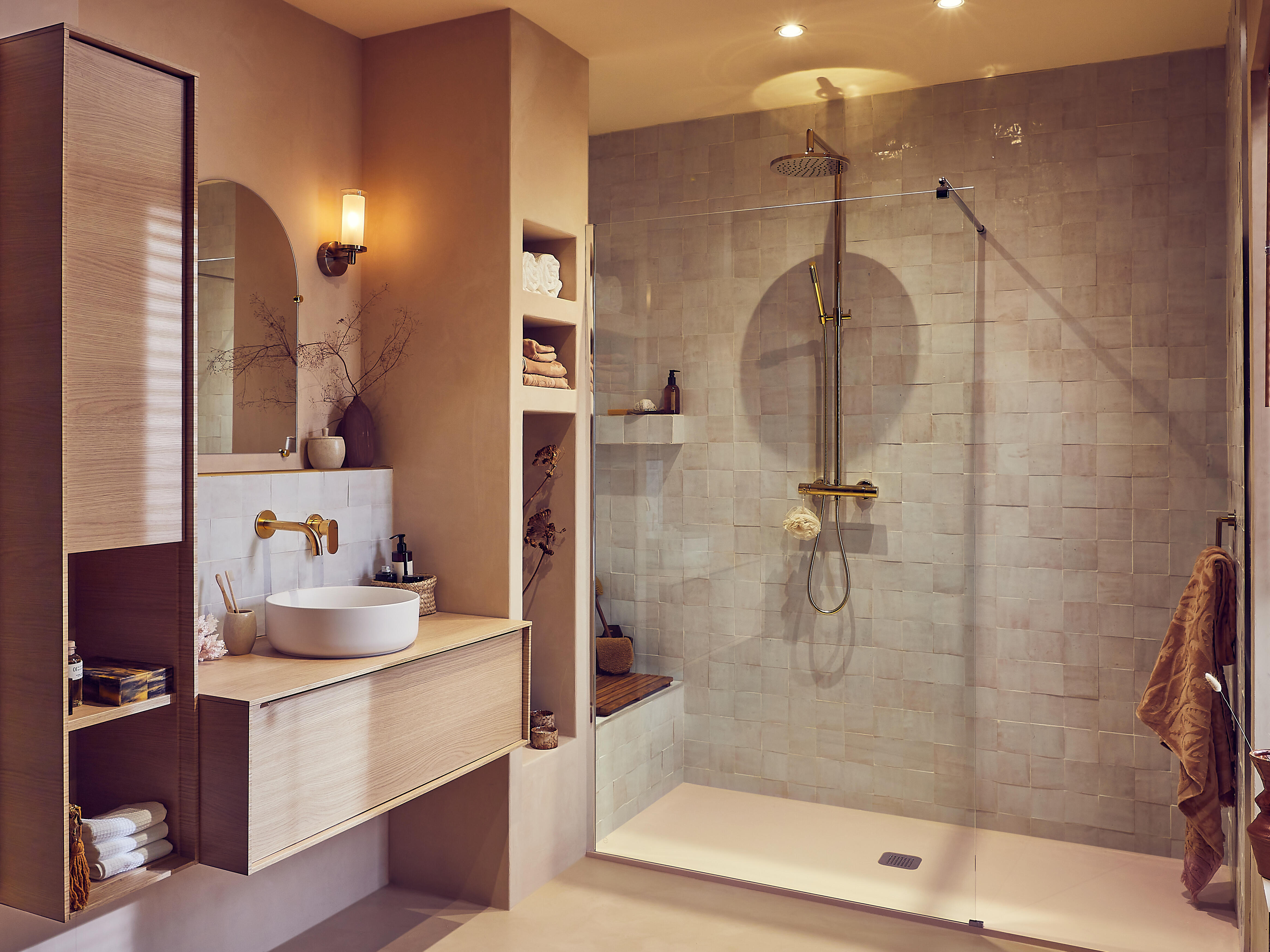 Carrelage mur intérieur effet zellige blanc fes Zellige l.10 x L.10 cm - 2