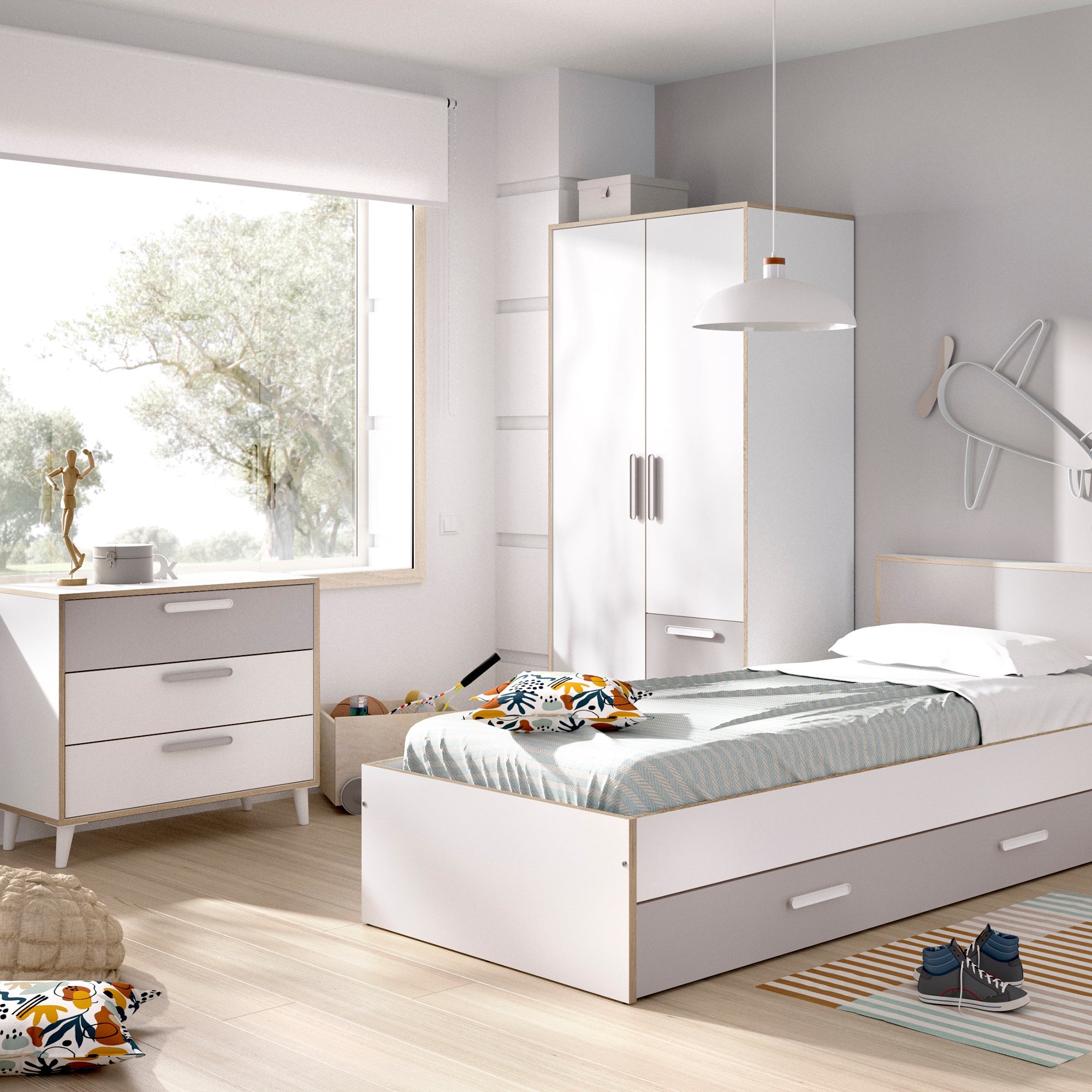 cama abatible, dormitorio completo, barato, moderno, dormitorio completo  matrimonio en Murcia.
