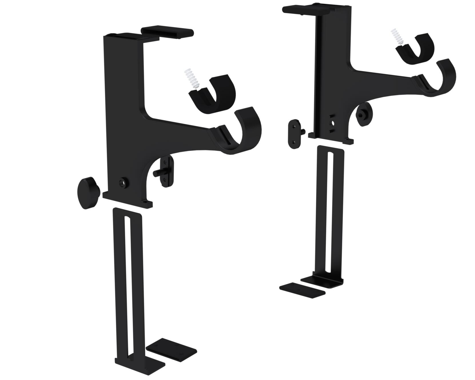 Lot de 2 supports sans perçage support sans perçage Sans perçage pour caisson vo - 3