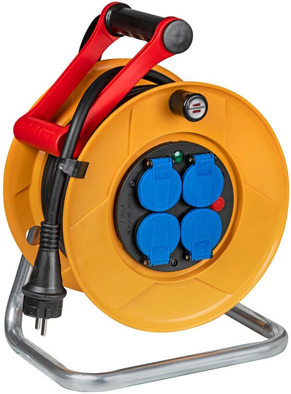 Enrouleur de câble électrique chantier L.15m HO7RNF 3G2.5, BRENNENSTUHL