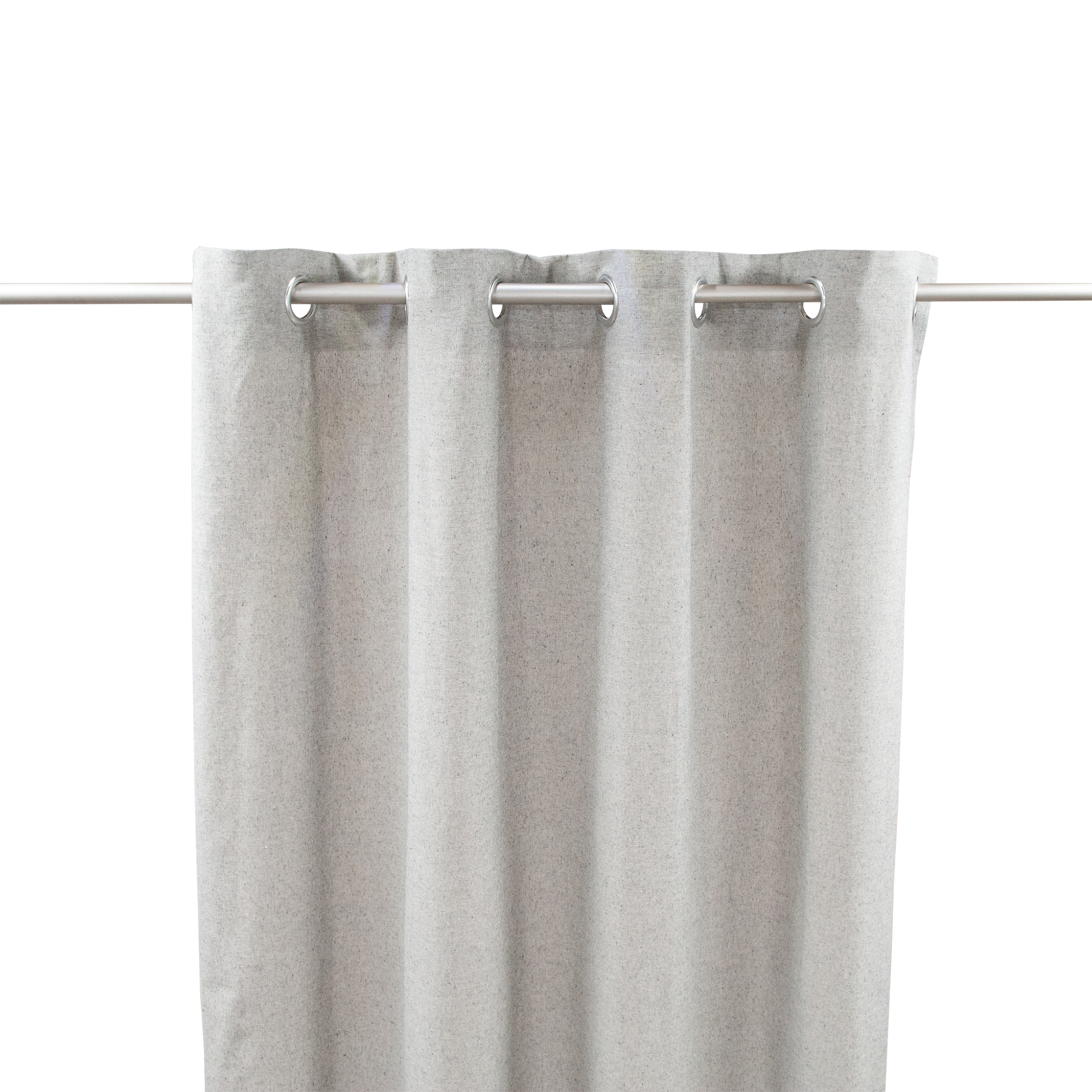 Rideau tamisant, Yacu coton, gris H.260 x l.140 cm | Leroy Merlin
