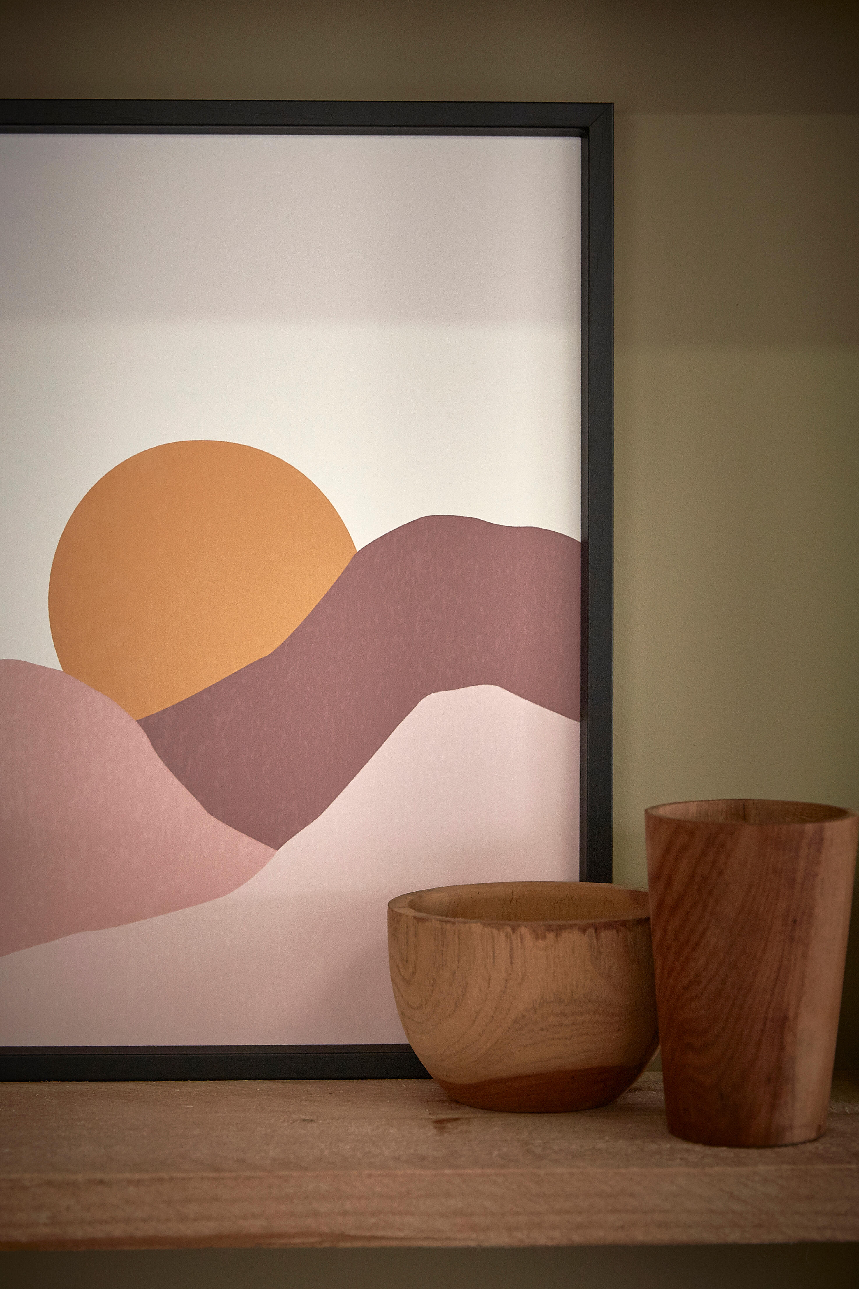 Image encadrée Terre de feu I l.31.5 x H.41.5 cm - 2