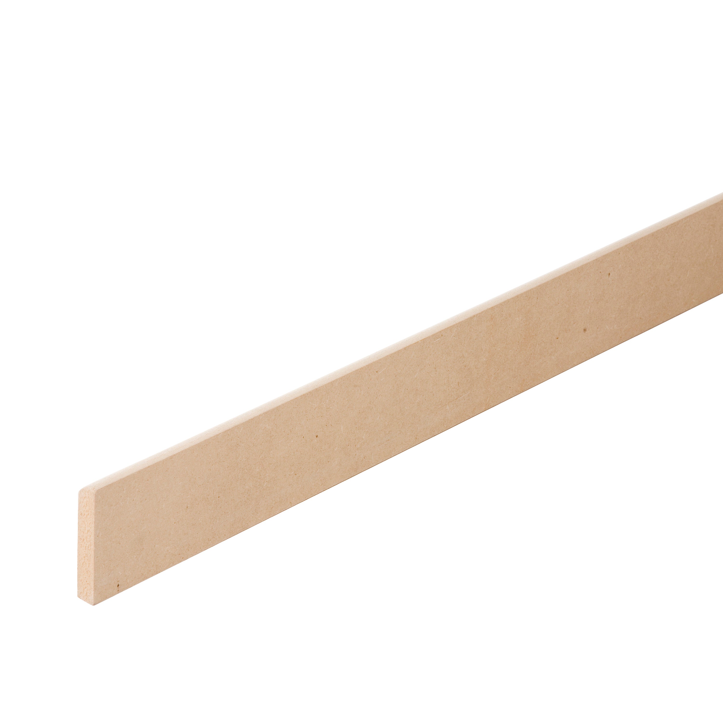 Plinthe médium (MDF) réversible, 12 x 70 mm, L.2.44 m - 2