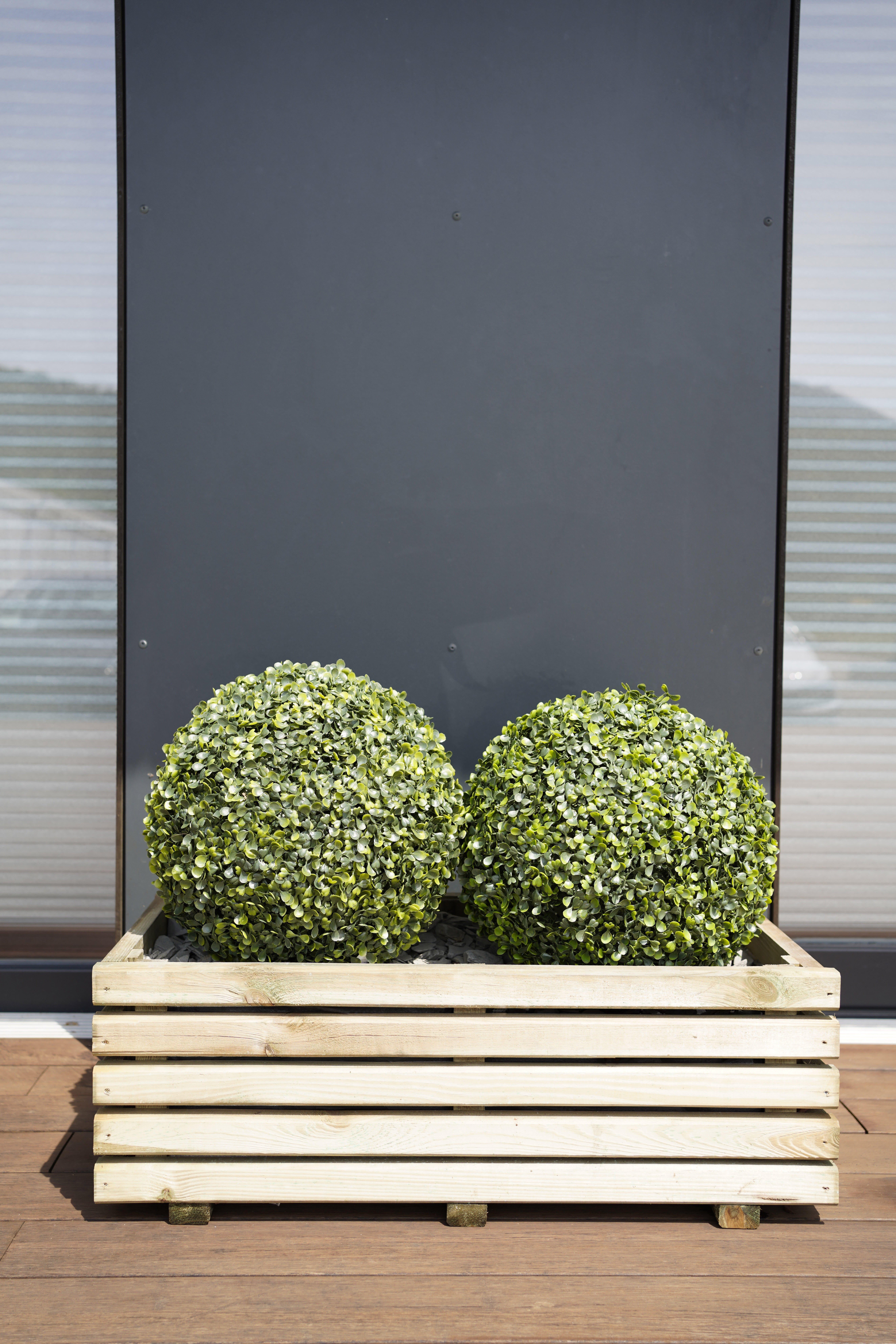 Bac KÜB rectangle en pin traité CERLAND, L.80 x P.40 x H.28 cm - 3