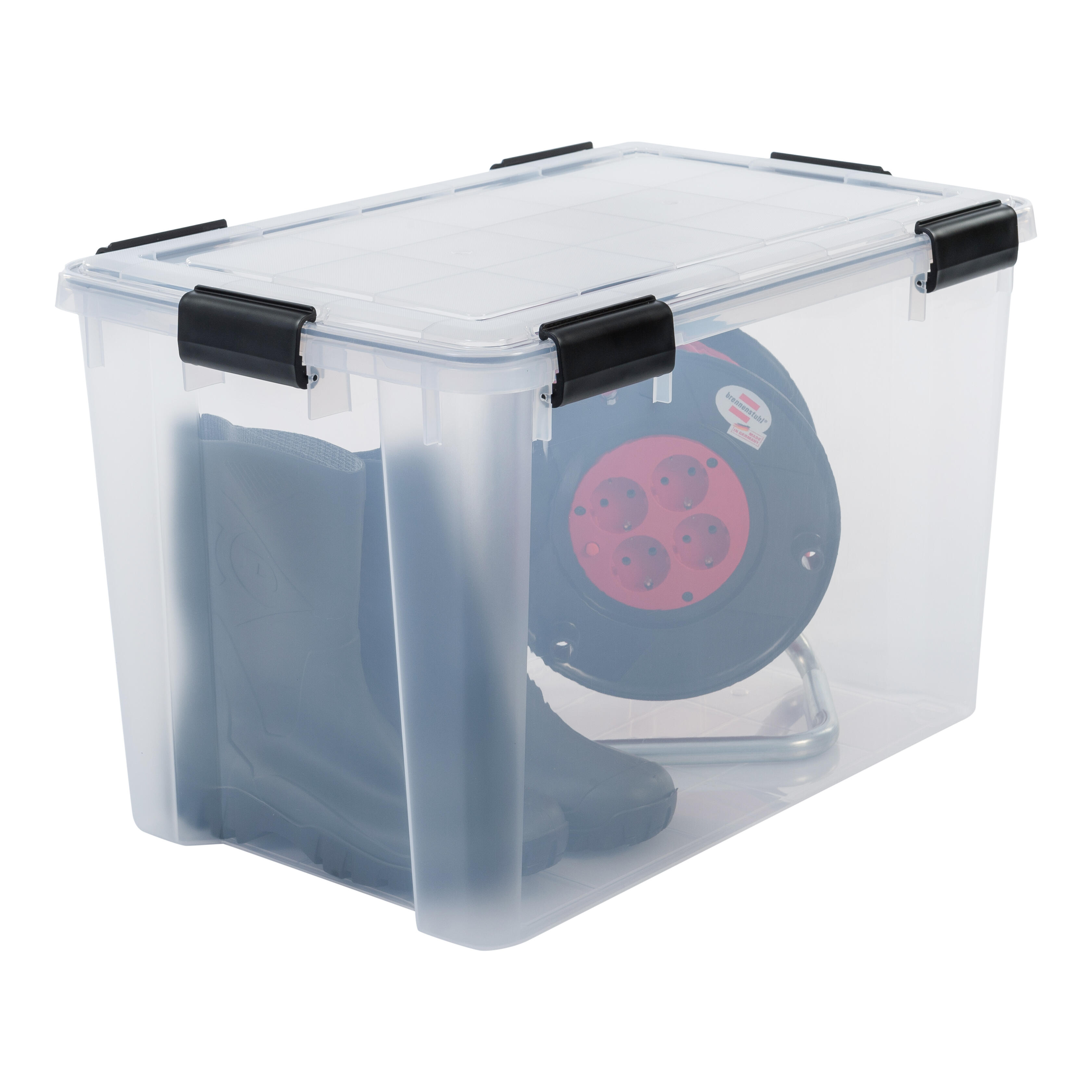 Boîte hermétique recyclée IRIS OHYAMA, 70L, H.38 x l.39 x P.59 cm - 2