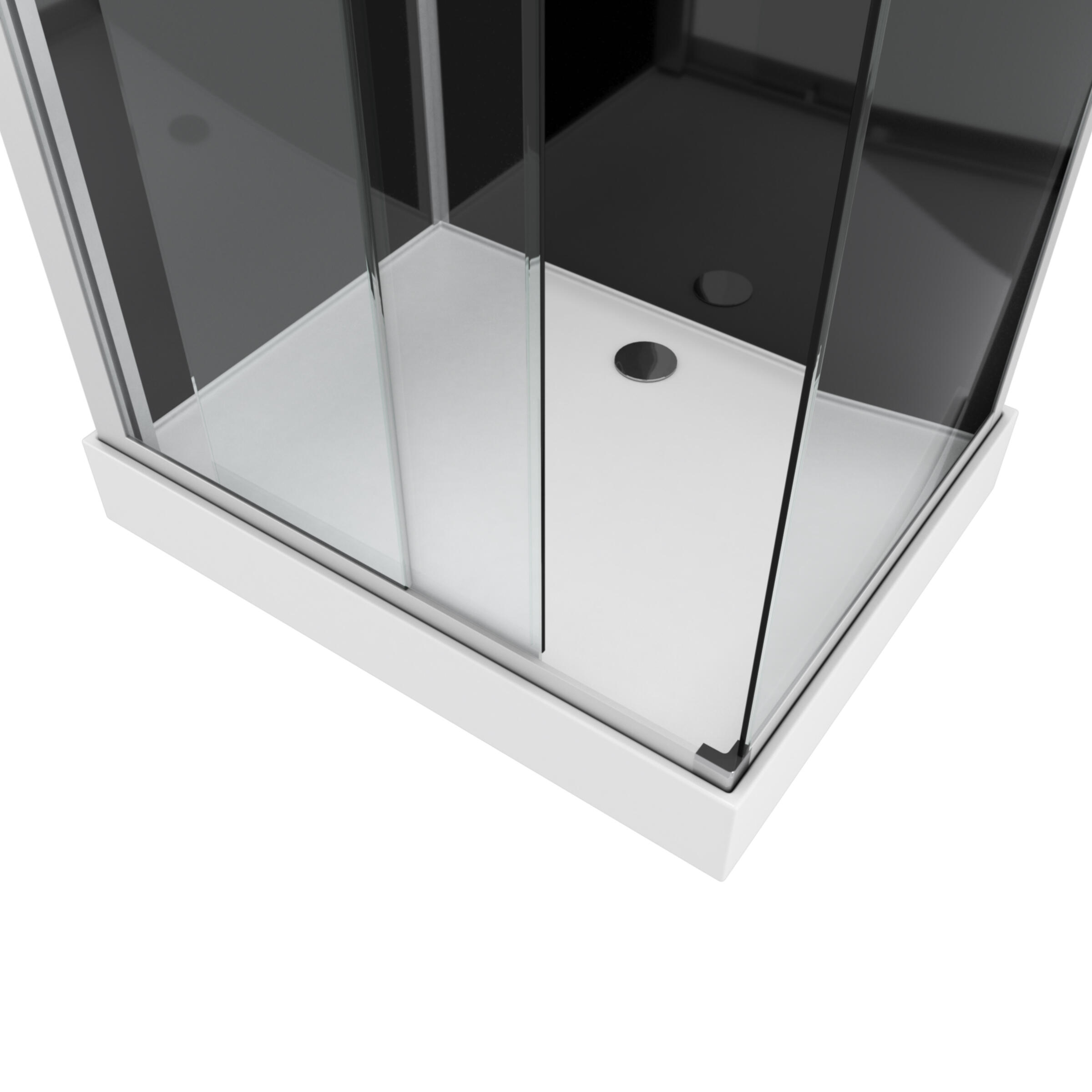 Cabine de douche rectangulaire L.110 x l.80 cm, Eclipse - 5