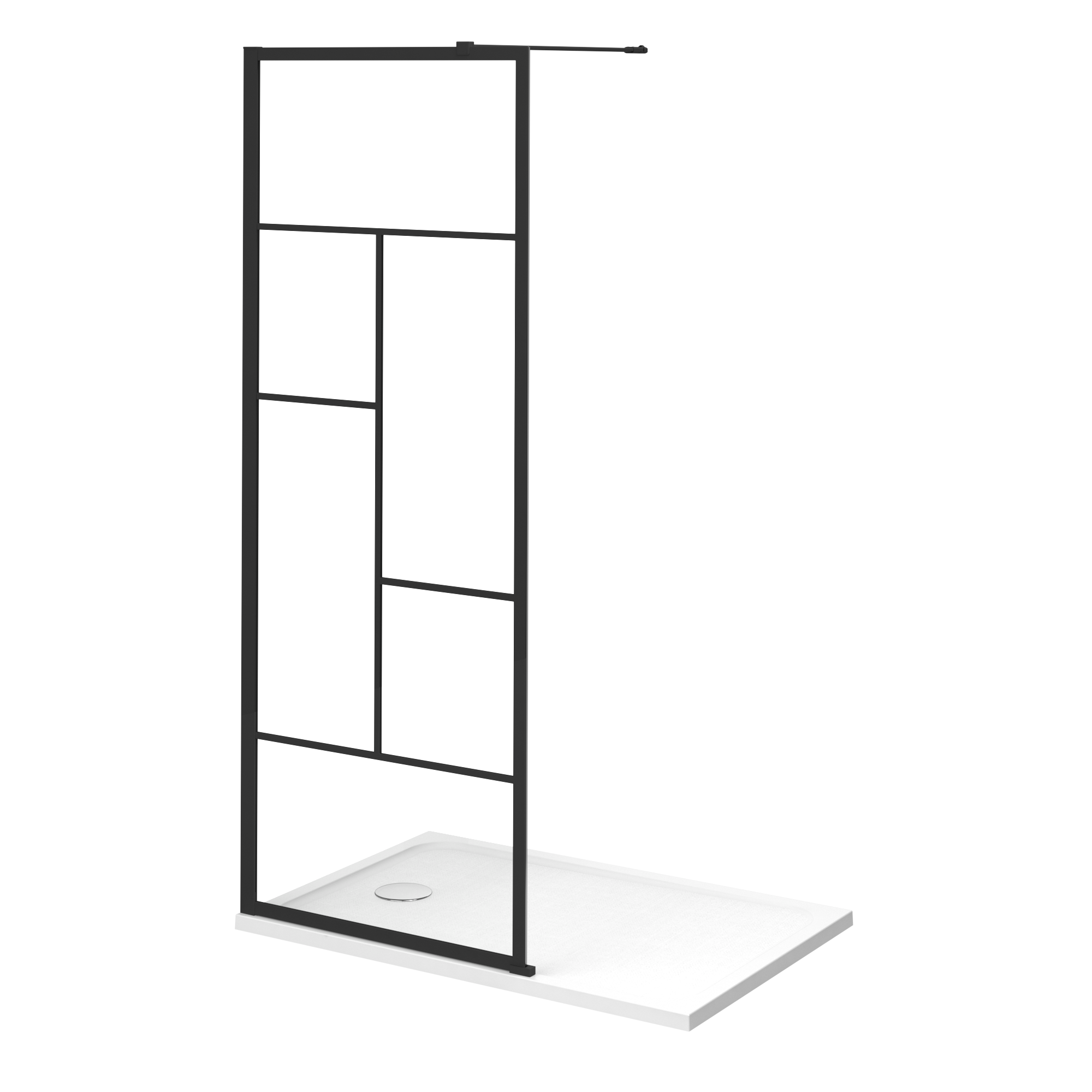 Painel de duche STUDIO 80X200 PRETO - 11