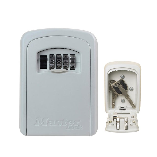 Boîte à clé sécurisée à fixer H.11,8 x l.8,3 x P.3,4 cm - MASTER LOCK 5401EURDCRM 