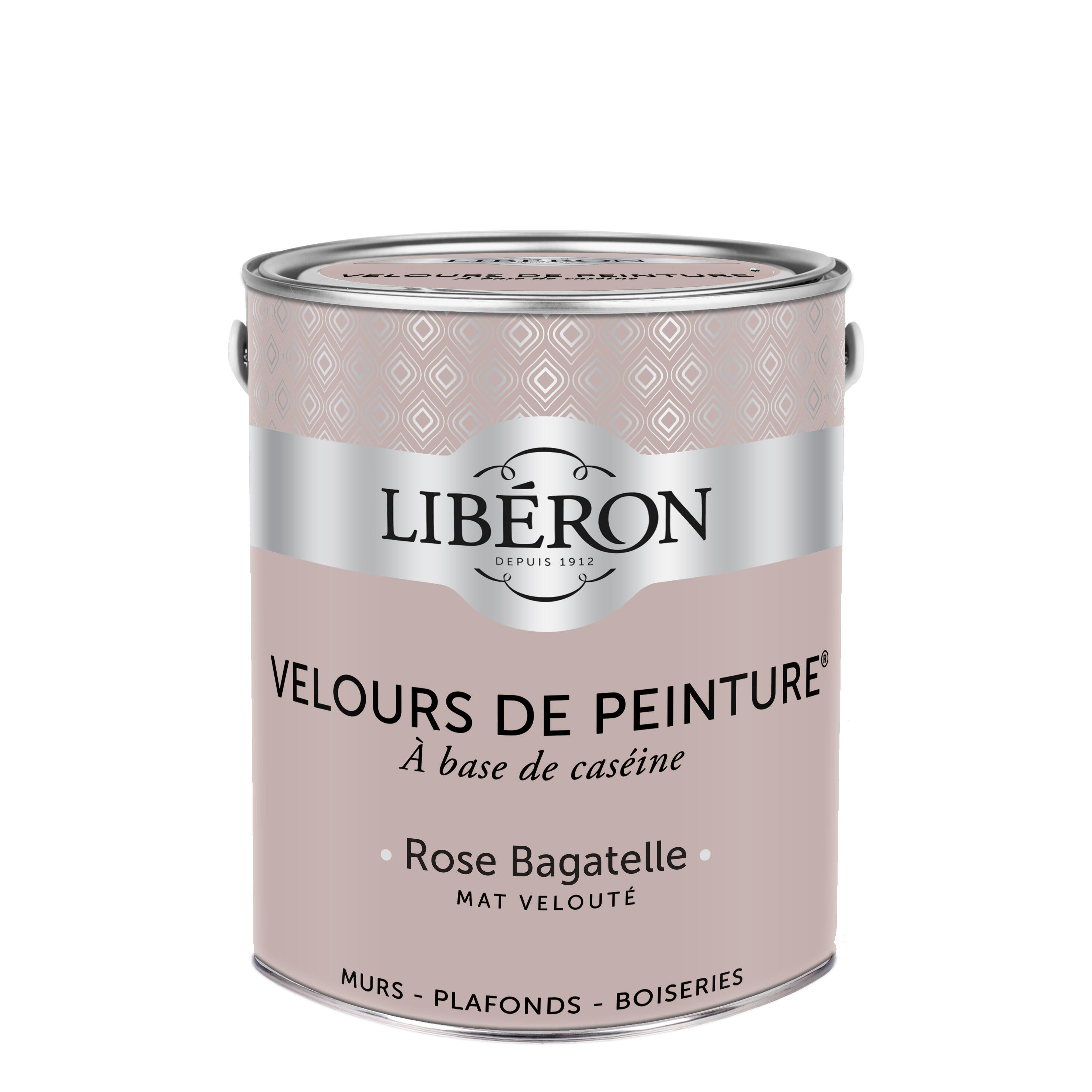 Peinture mur et plafond rose bagatelle velours LIBÉRON Velours de peinture® 2.5l - 2