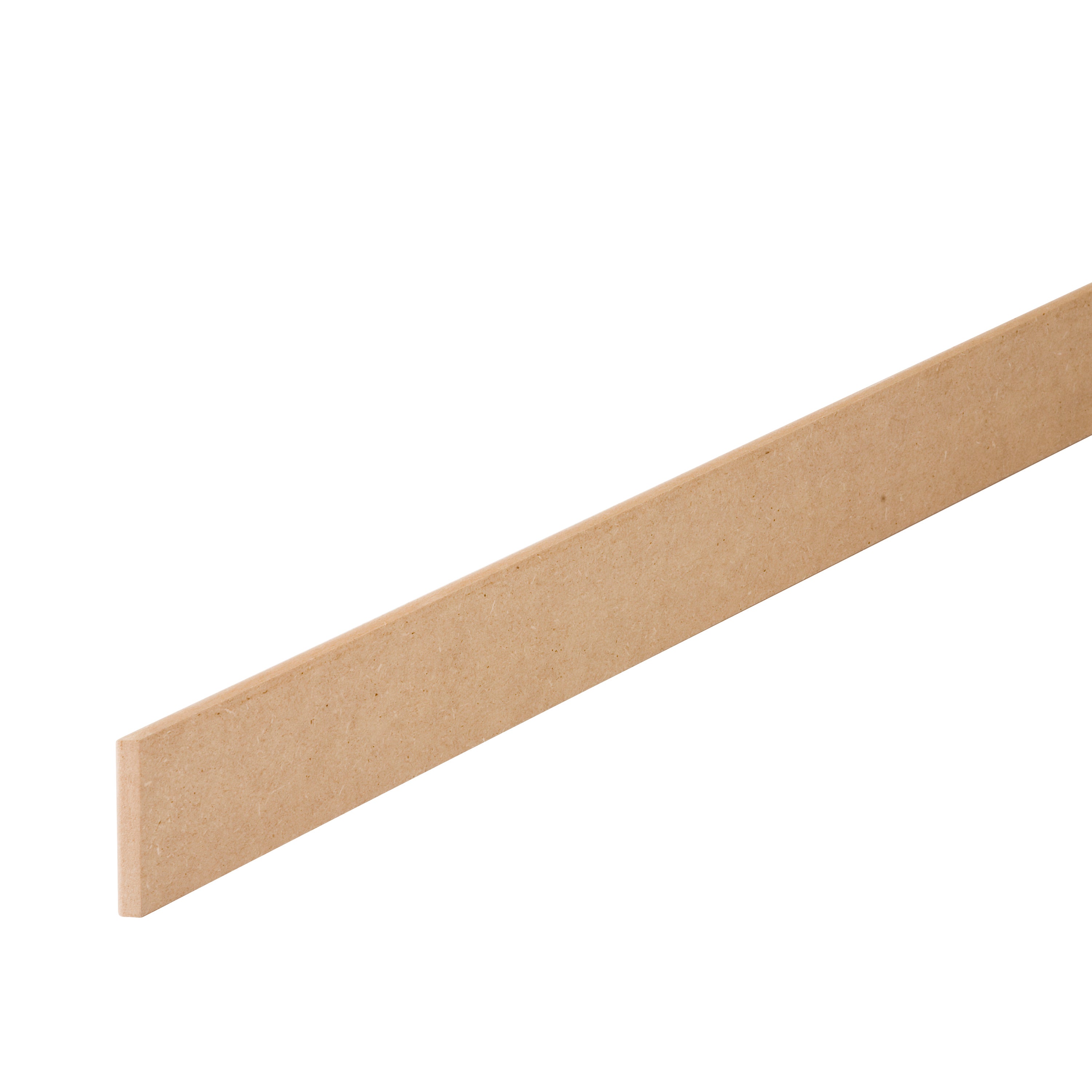 Plinthe médium (MDF) réversible (arrondie ou droite), 12 x 70 mm, L.2.2 m - 2