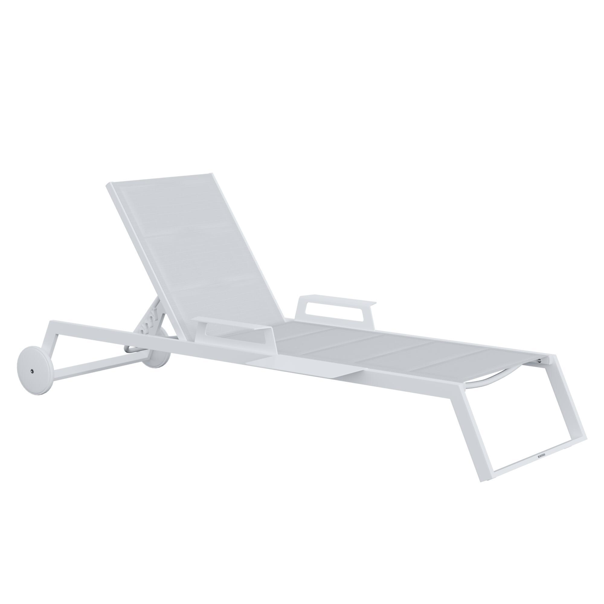 Bain de soleil en aluminium NATERIAL Odyssea blanc - 3