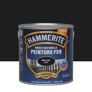Peinture extérieure fer HAMMERITE noir brillant 2.5l
