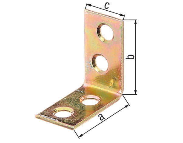 Equerre de chaise acier galvanisé / galvanisé, L.75 x h.75 x l.16 mm GAH ALBERTS - 5