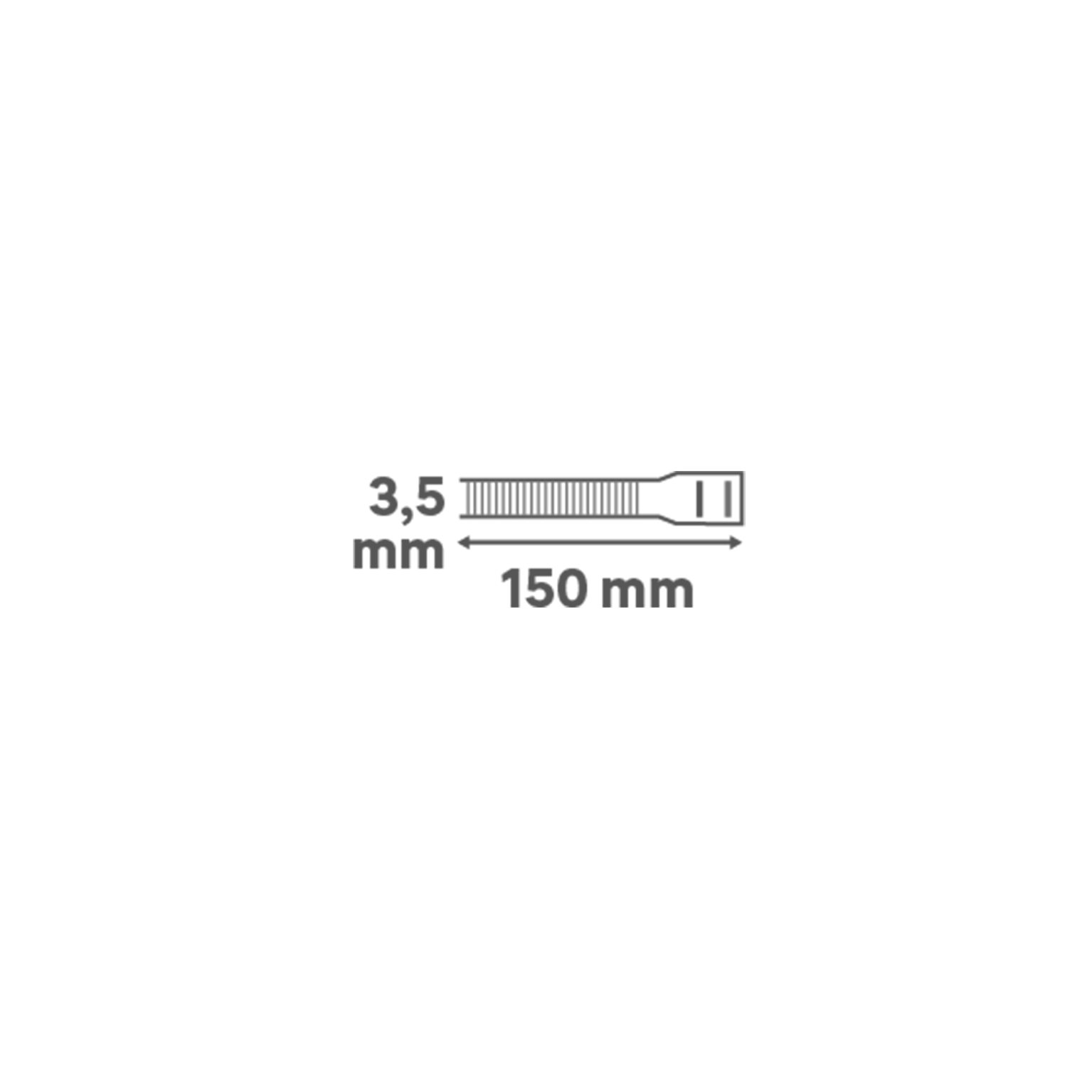 25 abraçadeiras 3,5mm x 150mm branco Lexman - 4