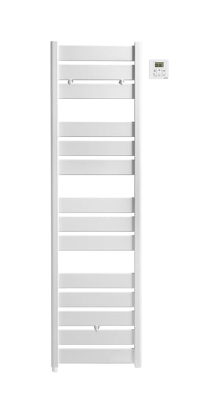 Sèche-serviettes électrique ACOVA 500W, H147.7 x l40 cm Madras blanc