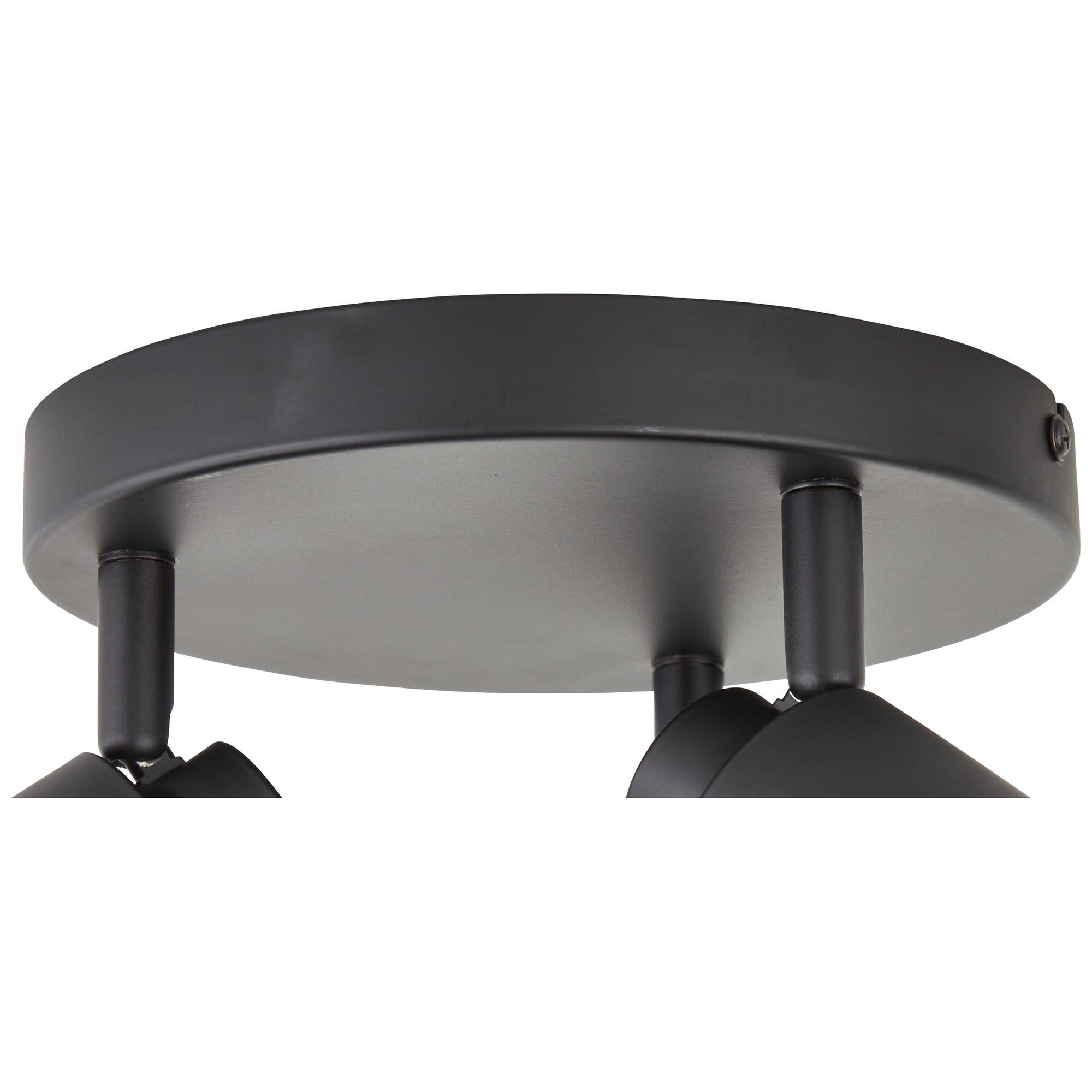 Plafonnier 3 spots, métal noir gu10, INSPIRE Tekla - 9