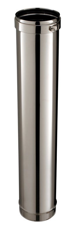 Rigide simple paroi pour tubage POUJOULAT Diam.150 mm 100 cm - 2