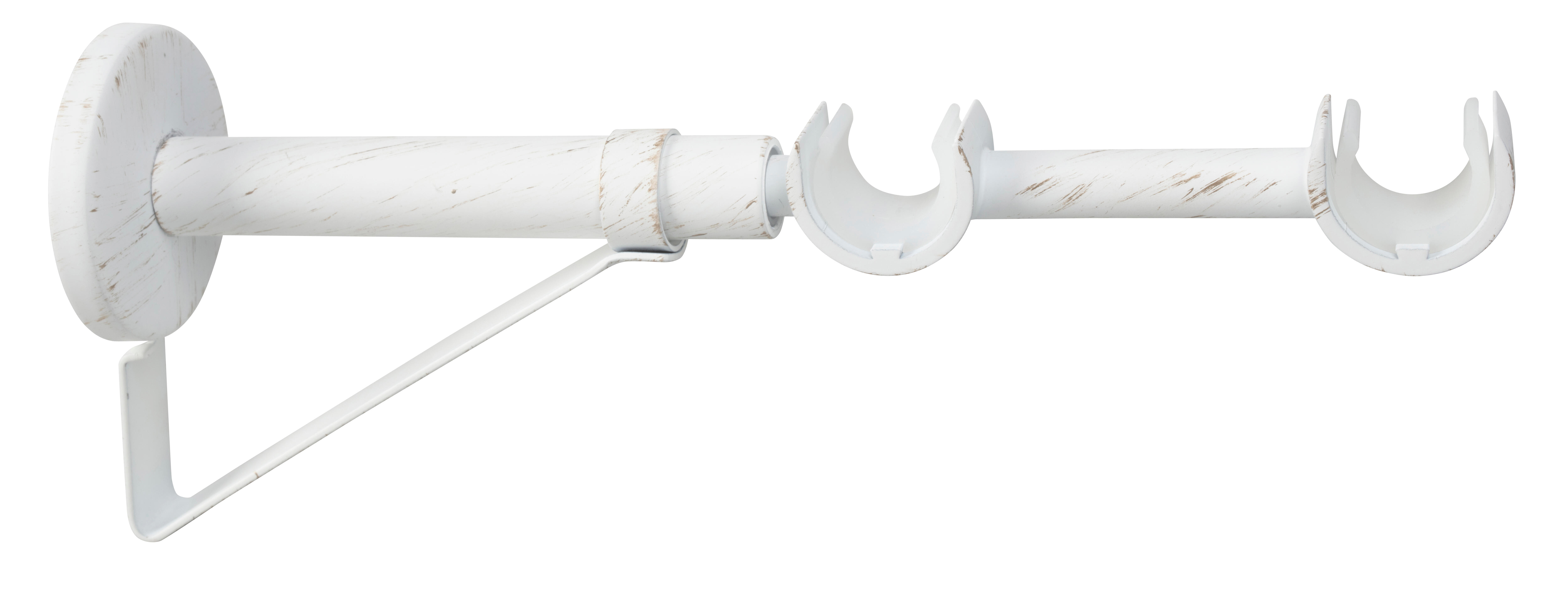 Support extensible tringle à rideau Charme, 20 mm blanc brossé CESSOT ...