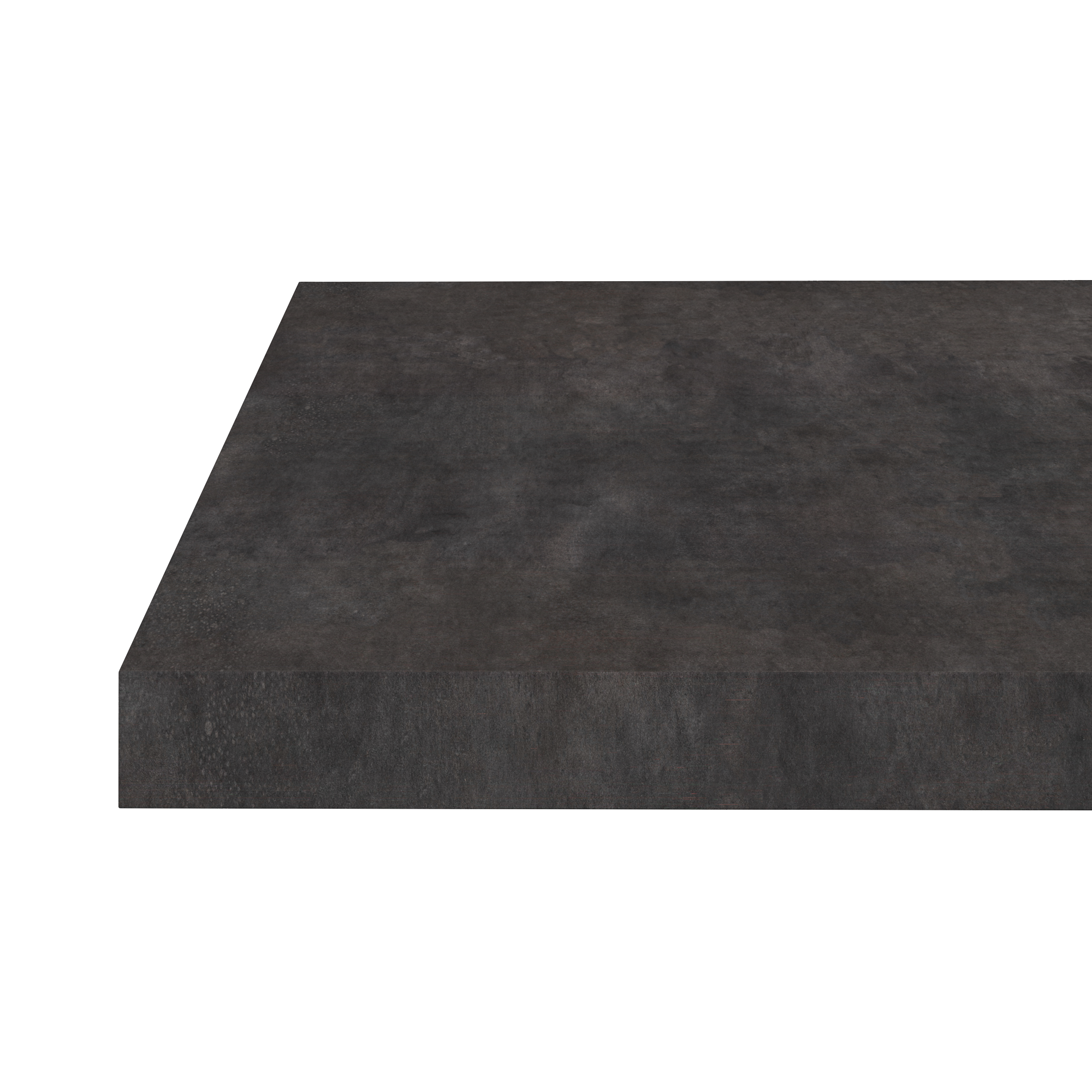 Crédence stratifié réversible Terrazzo noir/Métal vieilli H.64cm - 3