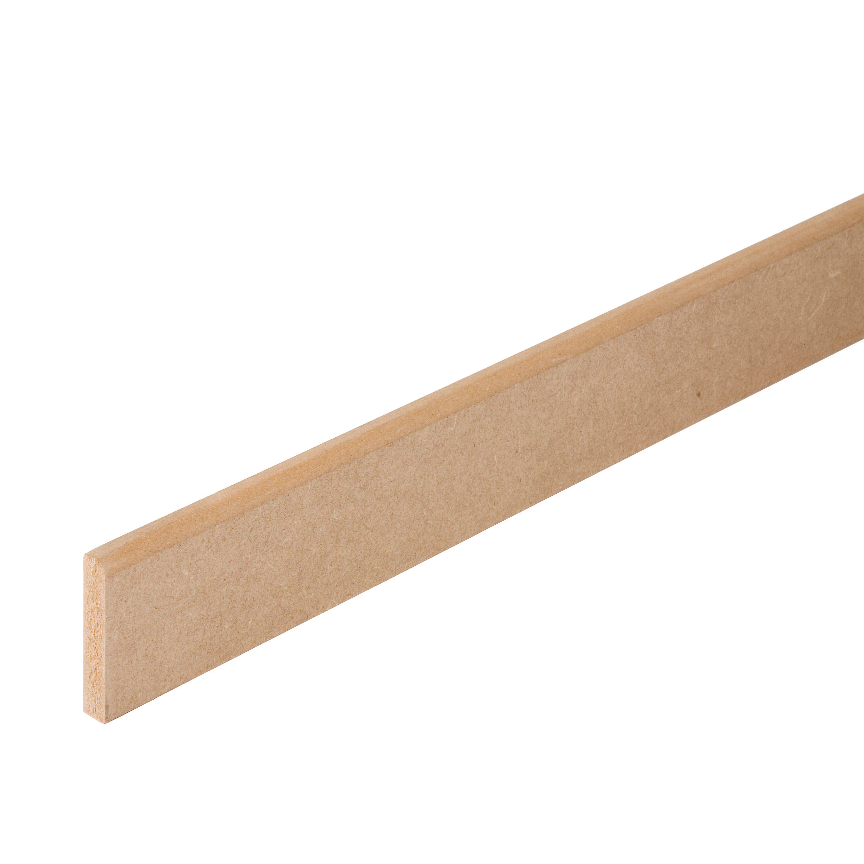 Plinthe médium (MDF) réversible, 14 x 80 mm, L.2.44 m - 2