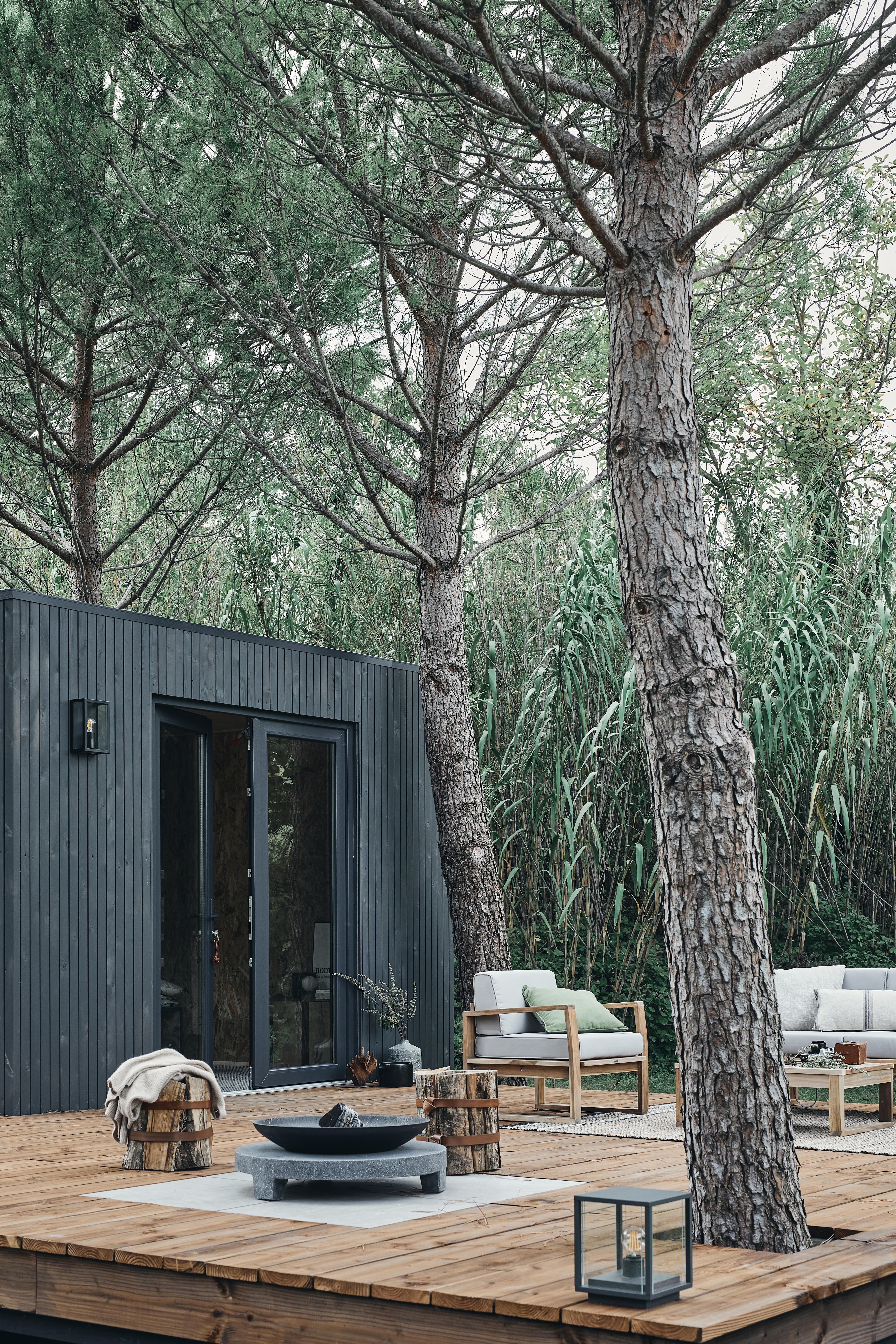 Conjunto jardim relax sofá e mesa Acácia Solaris Naterial - 17