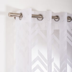 Voilage tamisant, Tequila, blanc H.240 x l.140 cm