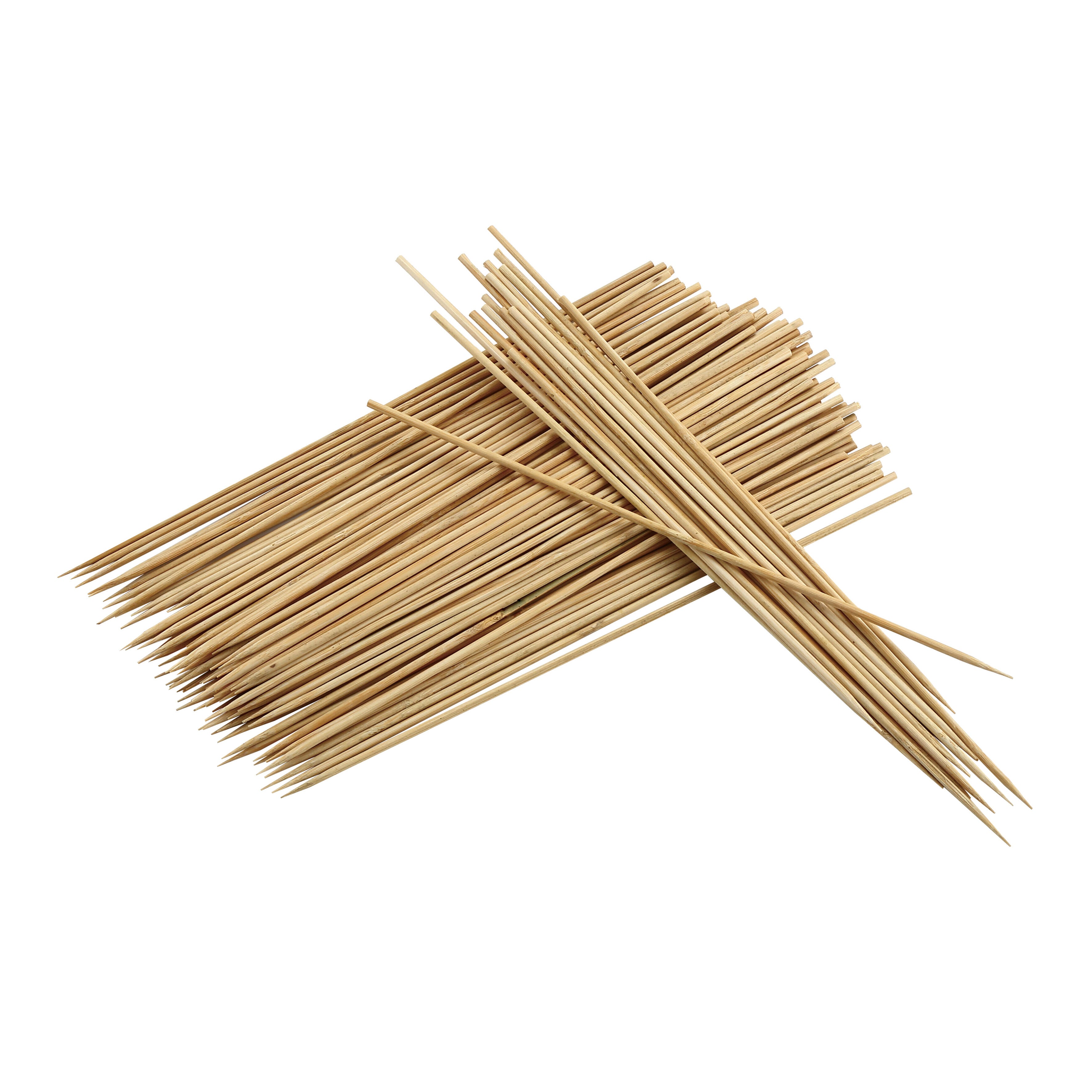 Lot de 100 piques à brochette 25cm en bambou pour barbecue - 2