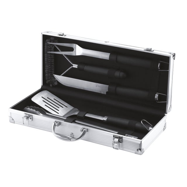 Set de 5 accessoires de cuisson en inox avec manche ergo NATERIAL pour barbecue
