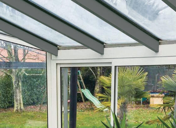 Kit rive portante pour plaque ep. 16/32 mm gris, L.4 m - 2