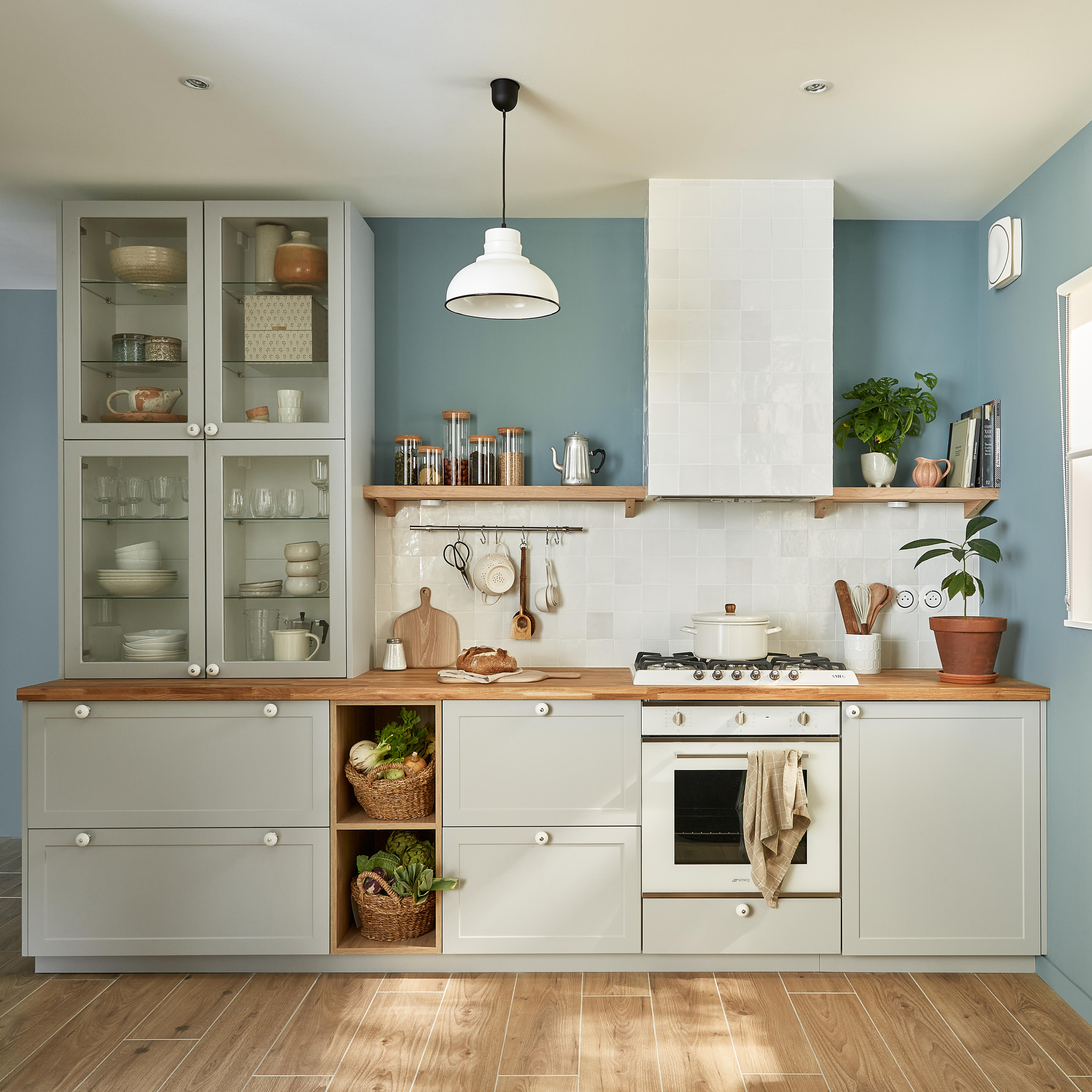 Caisson bas de cuisine DELINIA ID blanc H.76.8 x l.90 x P.58 cm - 2