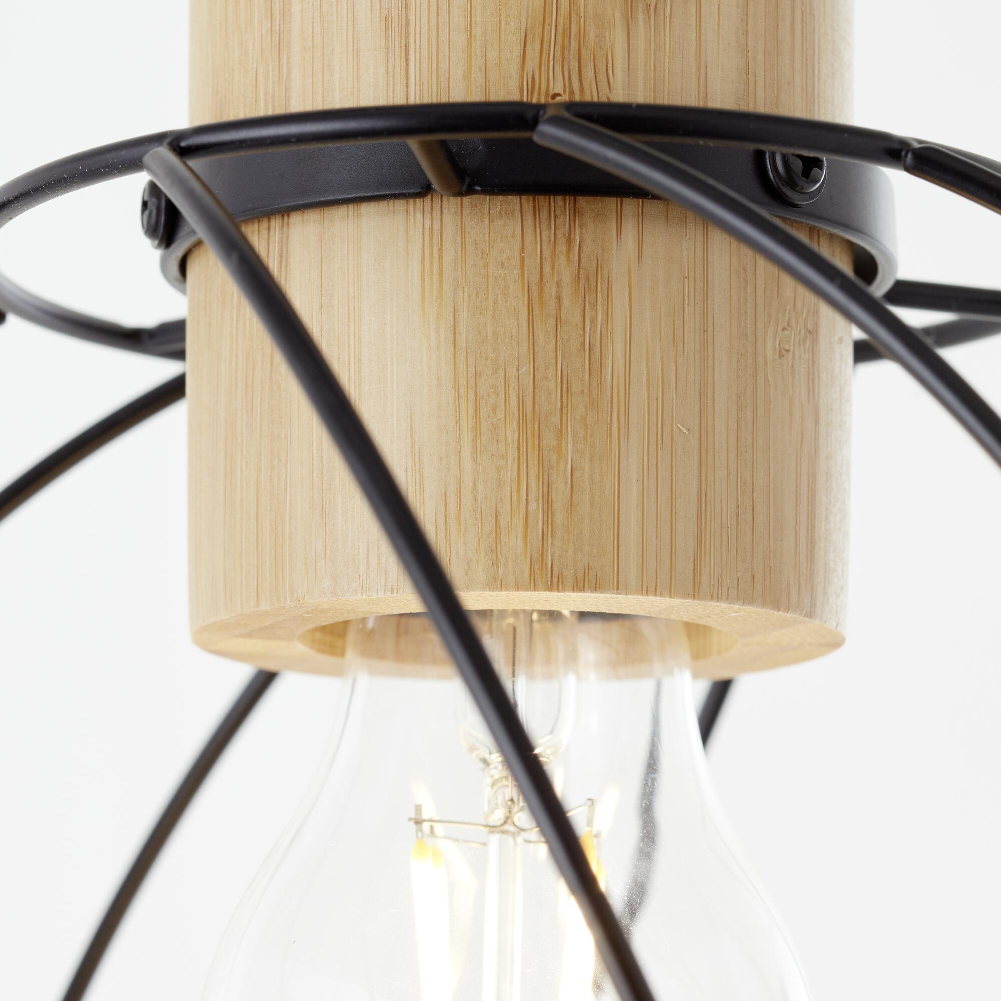 Suspension Mallow bambou, noir, Diam.0 cm INSPIRE, E27 - 7