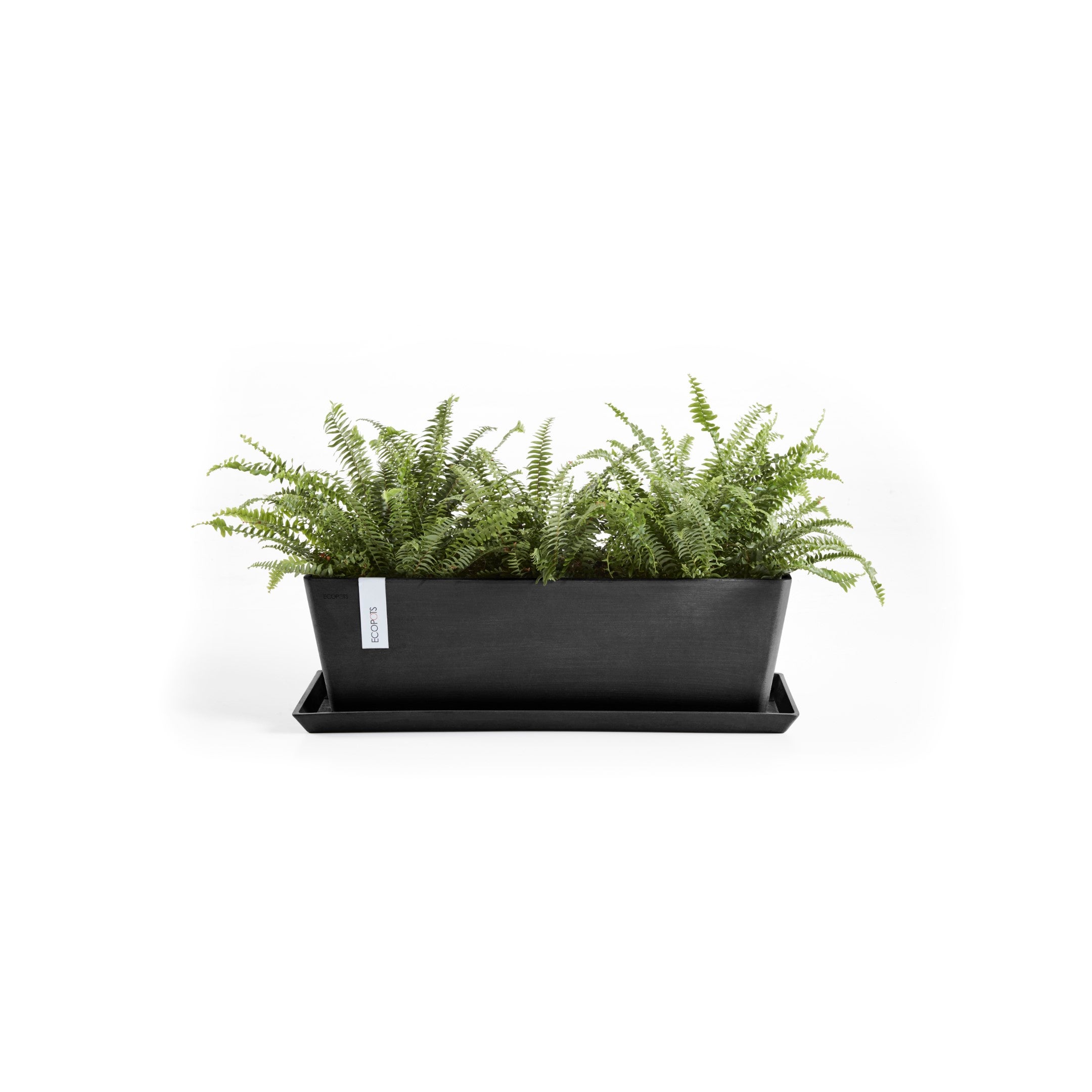 Balconnière en résine 55x17-H17 ECOPOTS Bruges Anthracite - 2