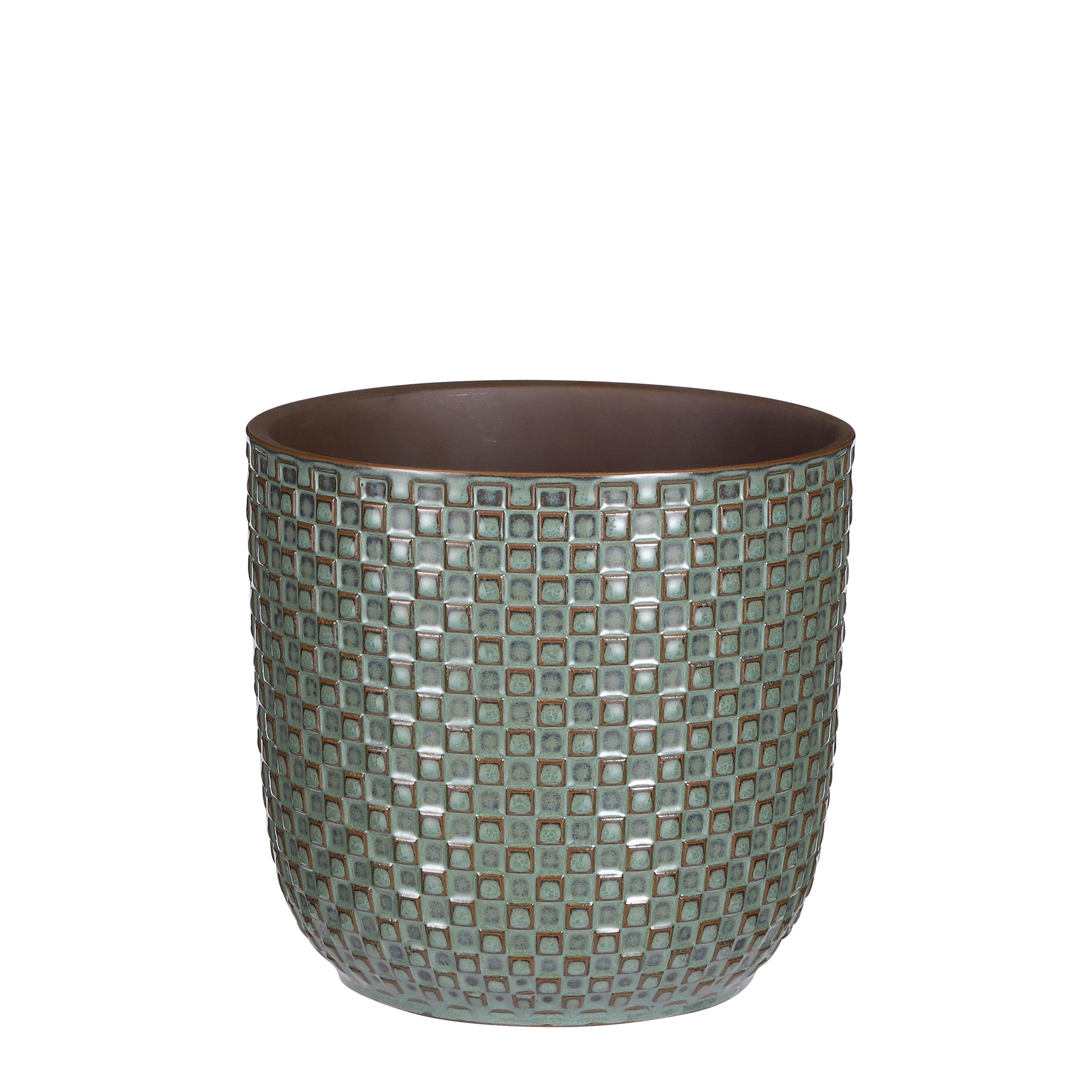 Mica decorations pot de fleurs era - 23x23x21 cm - céramique - or Mica decorations pot de fleurs era - 23x23x21 cm - céramique - or