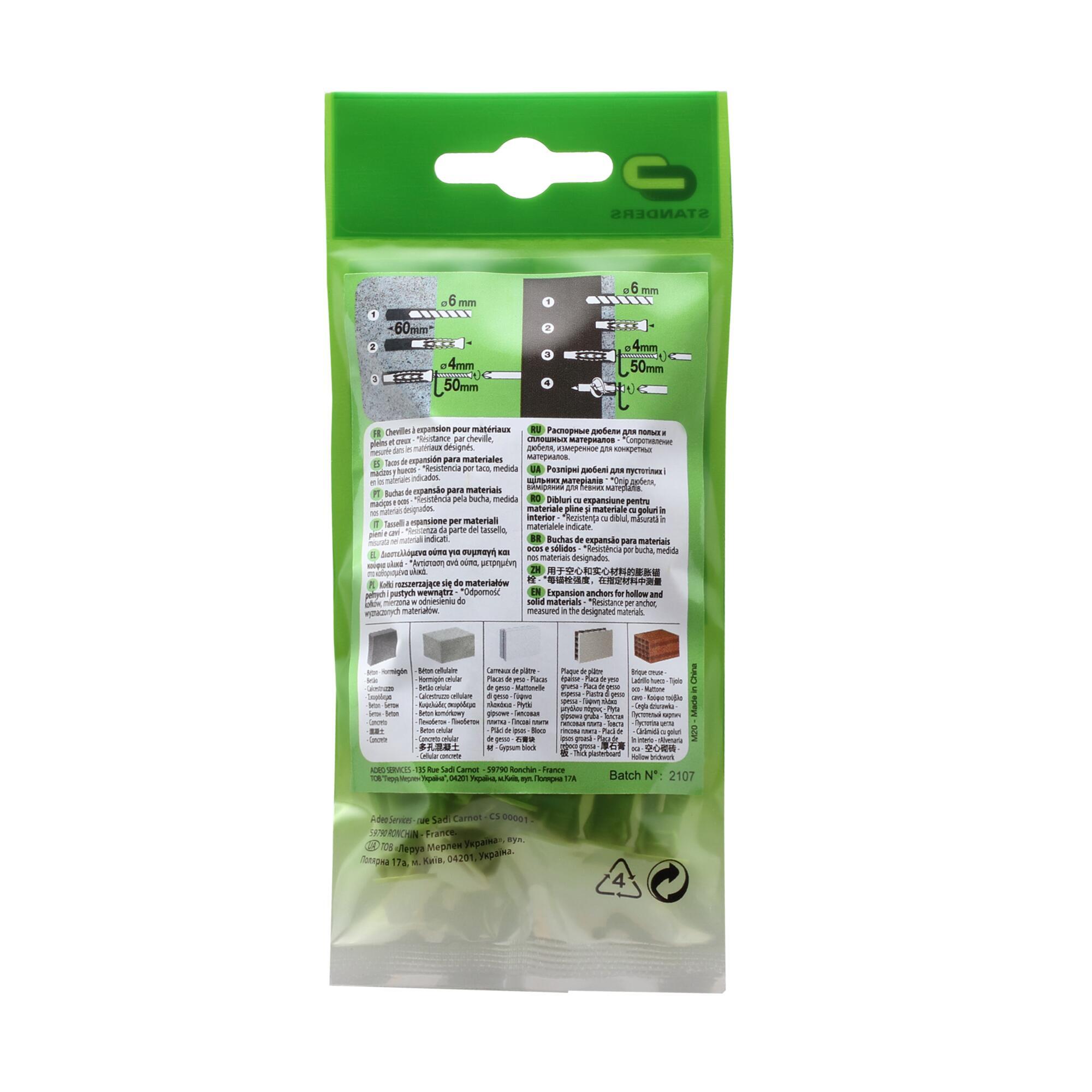 20 tacos multimaterial STANDERS, ø 6 x L. 40 mm - 2