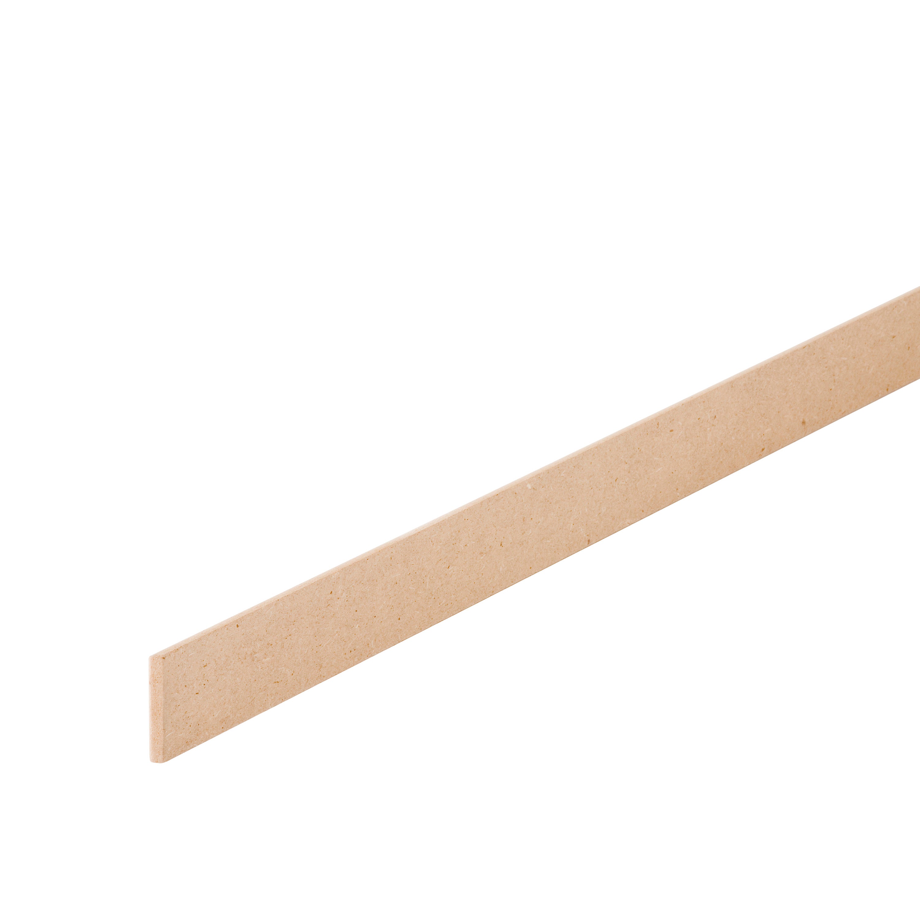 Plinthe médium (MDF) réversible (arrondie ou droite), 10 x 50 mm, L.2.2 m - 2