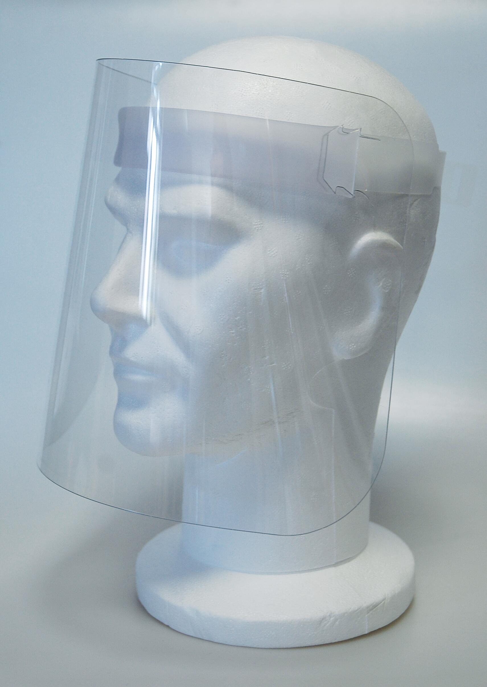 Visière de protection avec écran plastique, taille unique - 2