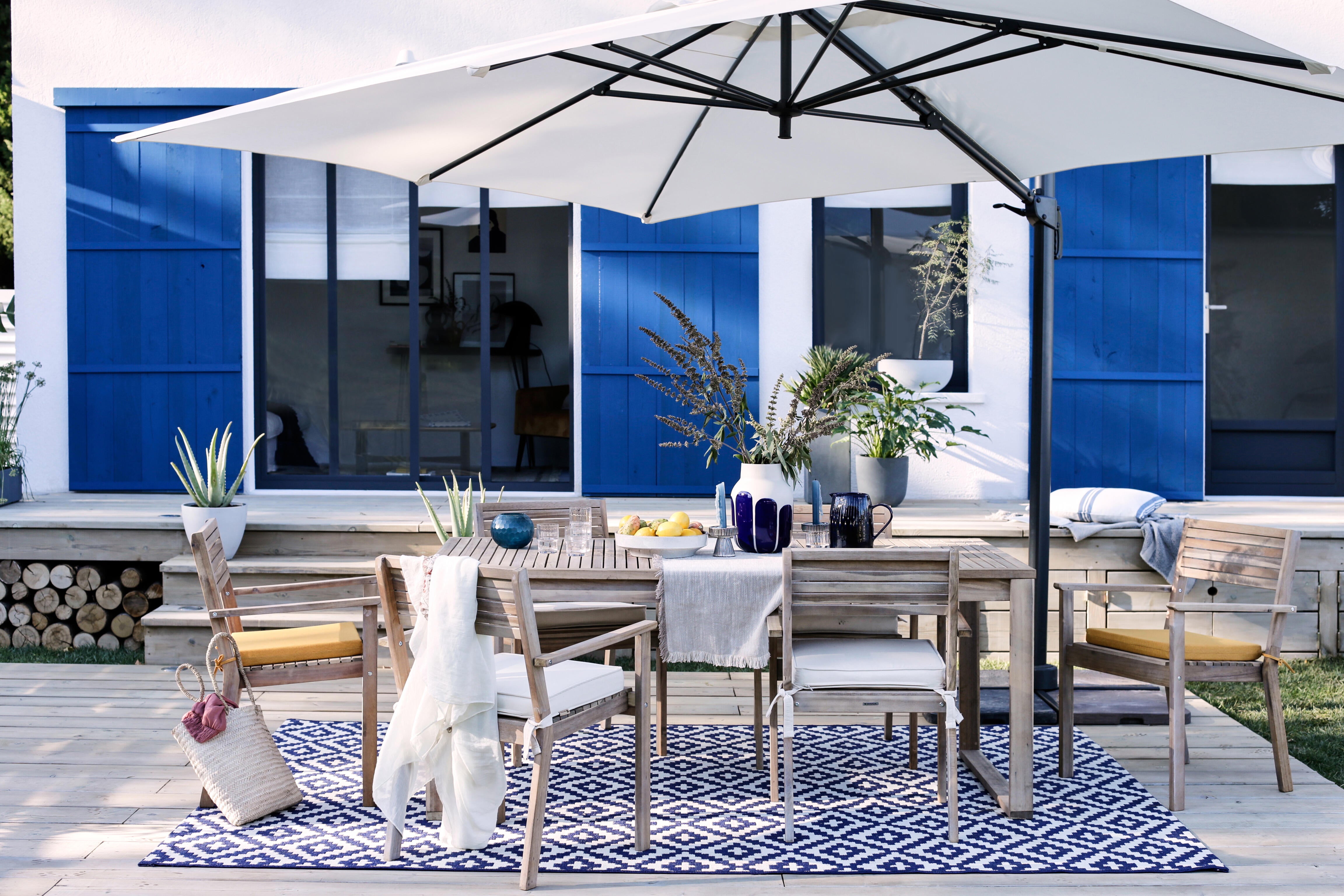 Chapéu de sol NATERIAL AURA CRU 290X390CM - 9