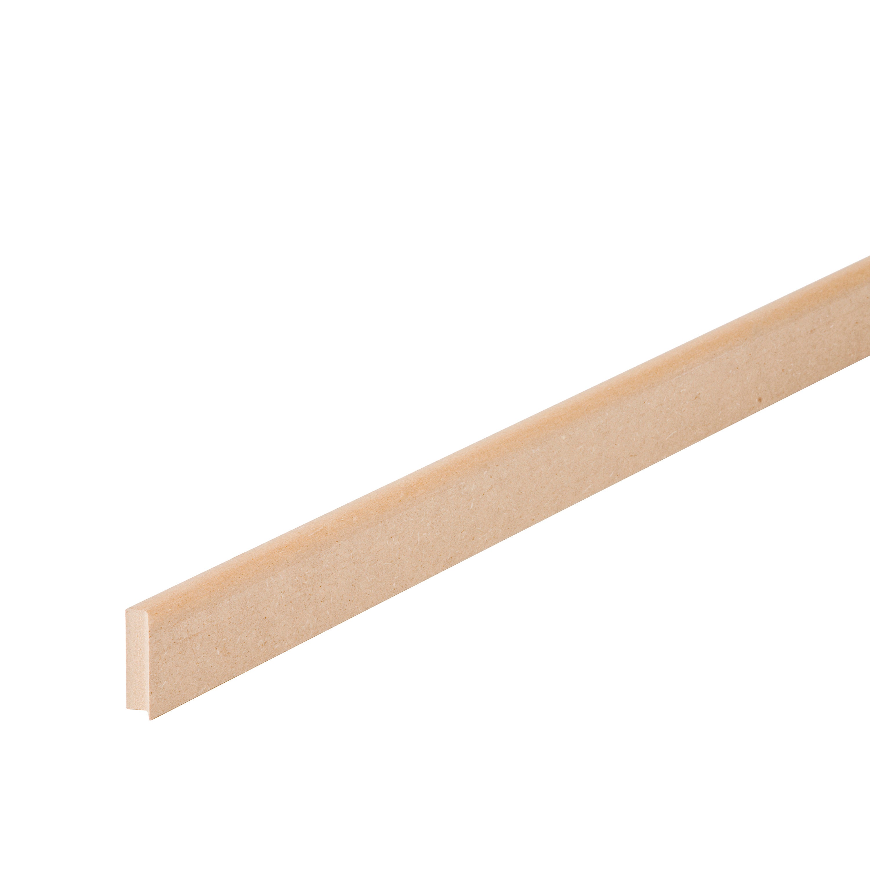 Plinthe médium (MDF) réversible (arrondie ou droite), 13 x 50 mm, L.2.2 m - 2