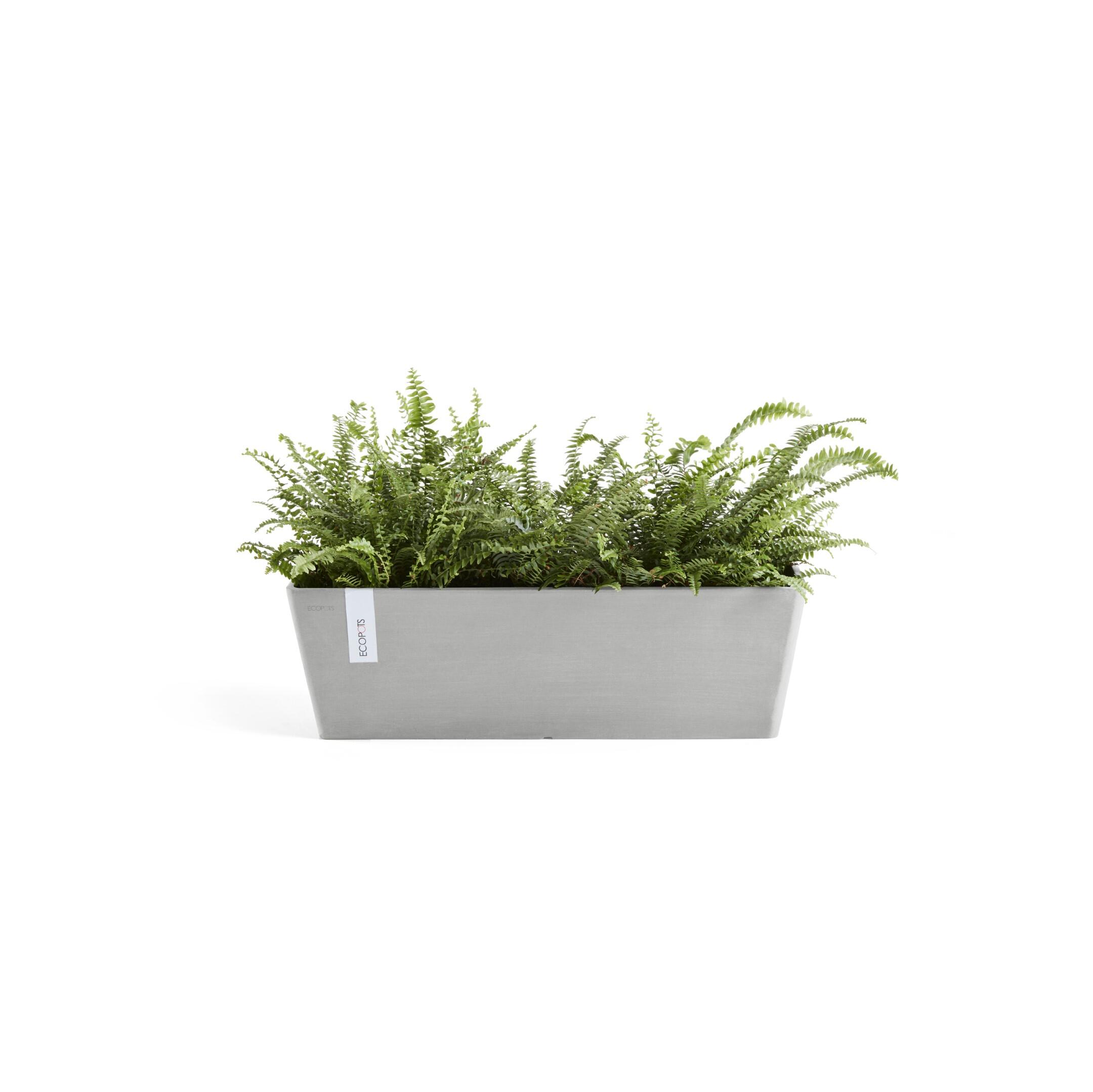 Fioriera Bruges ECOPOT'S in polipropilene grigio chiaro H 17 x L 55 x P 17 cm - 4