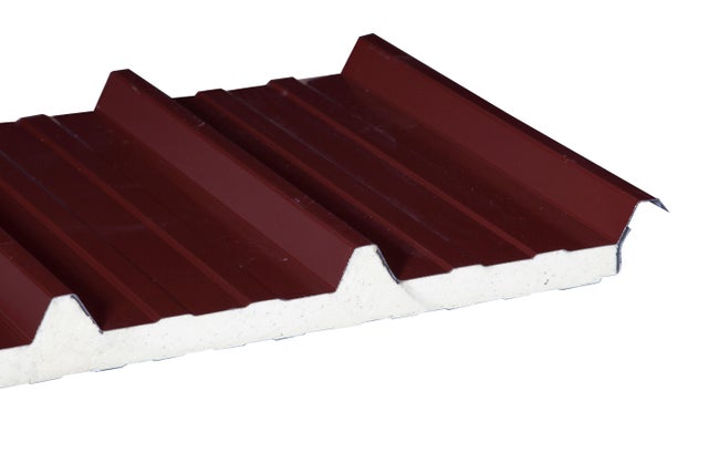 Plaque de couverture rouge, l.105 x L.410 cm, Ep.40 mm