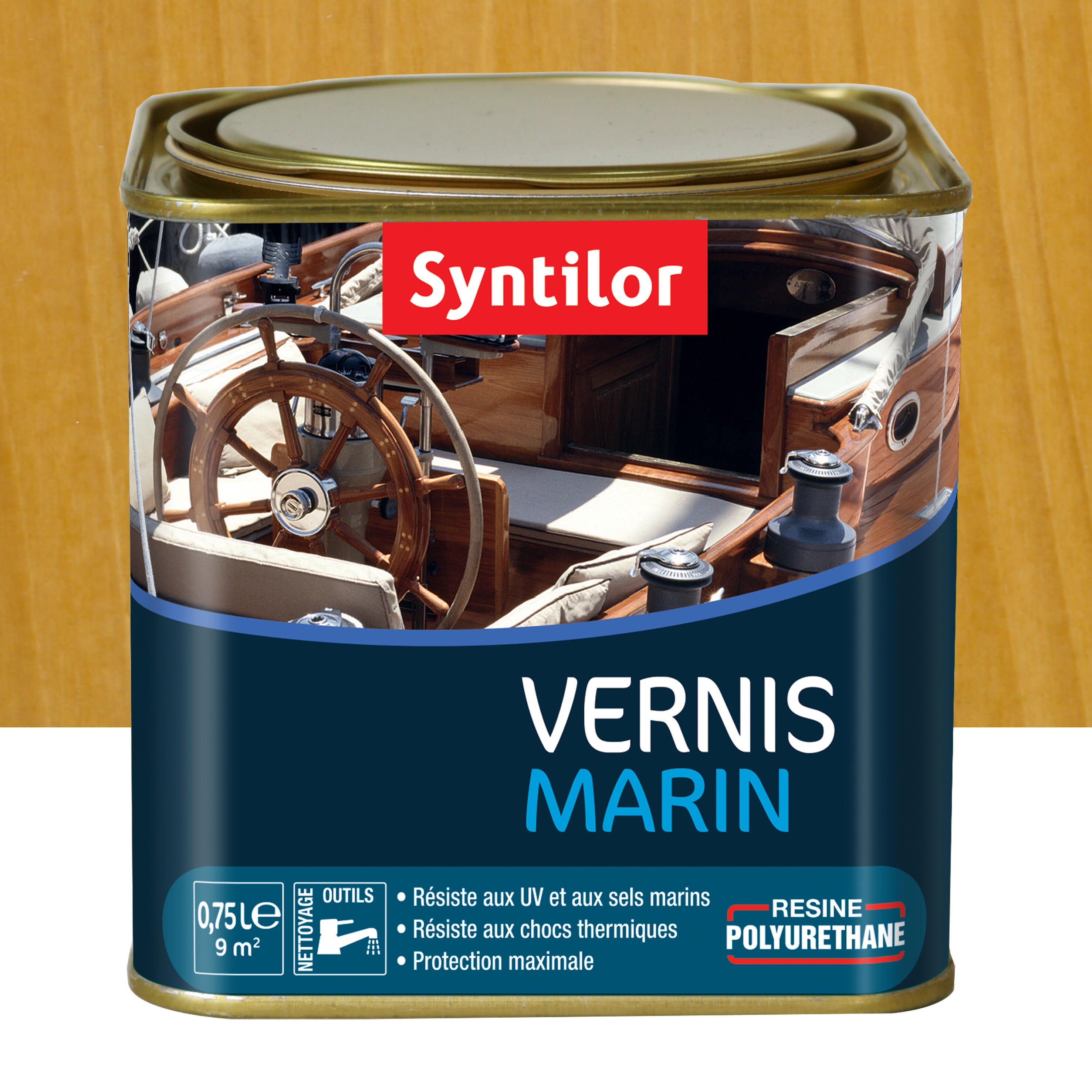 Vernis Marin ColourPlus 750ml - Brillant, Protecteur UV - Pour Bateaux, Meubles Bois Extérieur