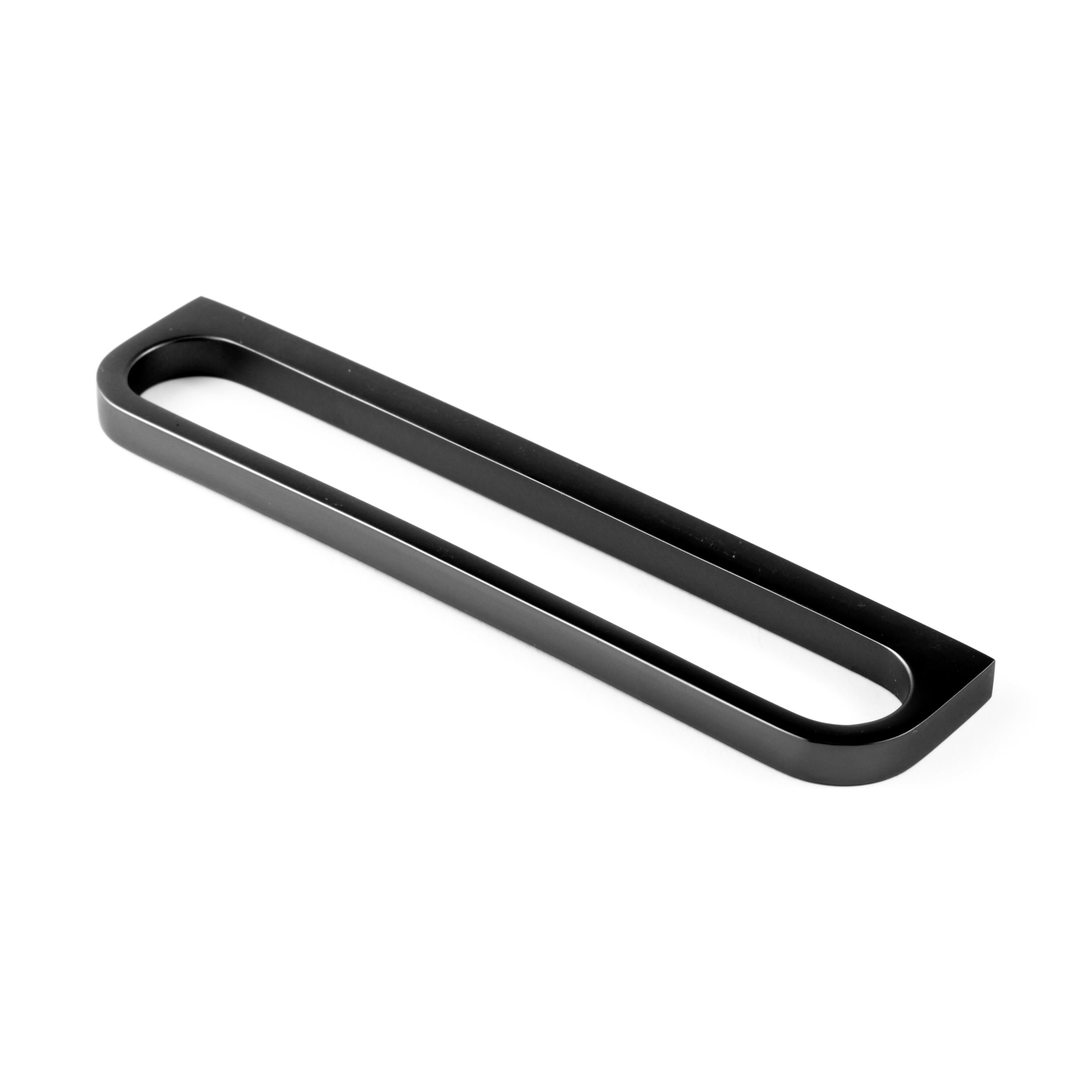 Poignée de meuble Fine, zinc noir mat, entraxe 125 mm - 7