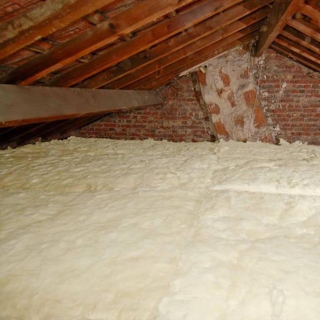 Rouleau laine de verre plafond ISOVER 040 kraft, Ep.100mm, 8x1.2m, R2.5 - 3