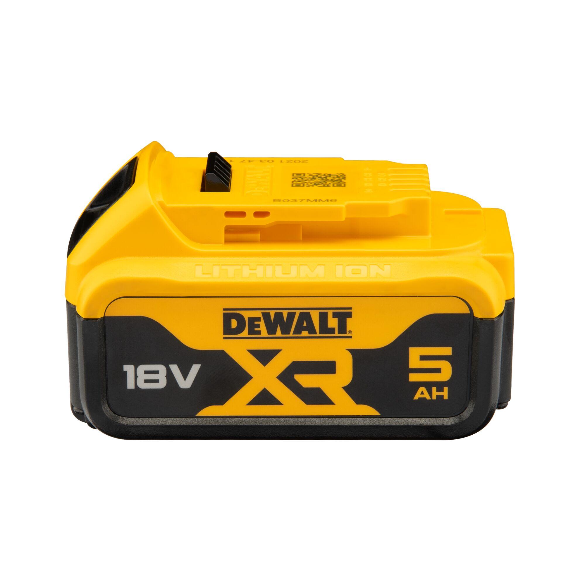 Lot de 2 Batteries XR 18V 5Ah + Chargeur indicateur LED DEWALT, DCB1104P2-QW - 5