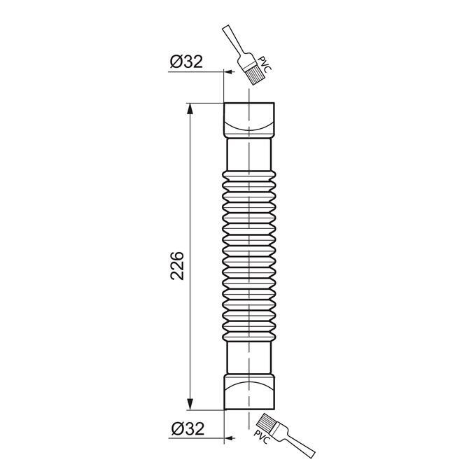 Curva mágica PVC 32MM - 3