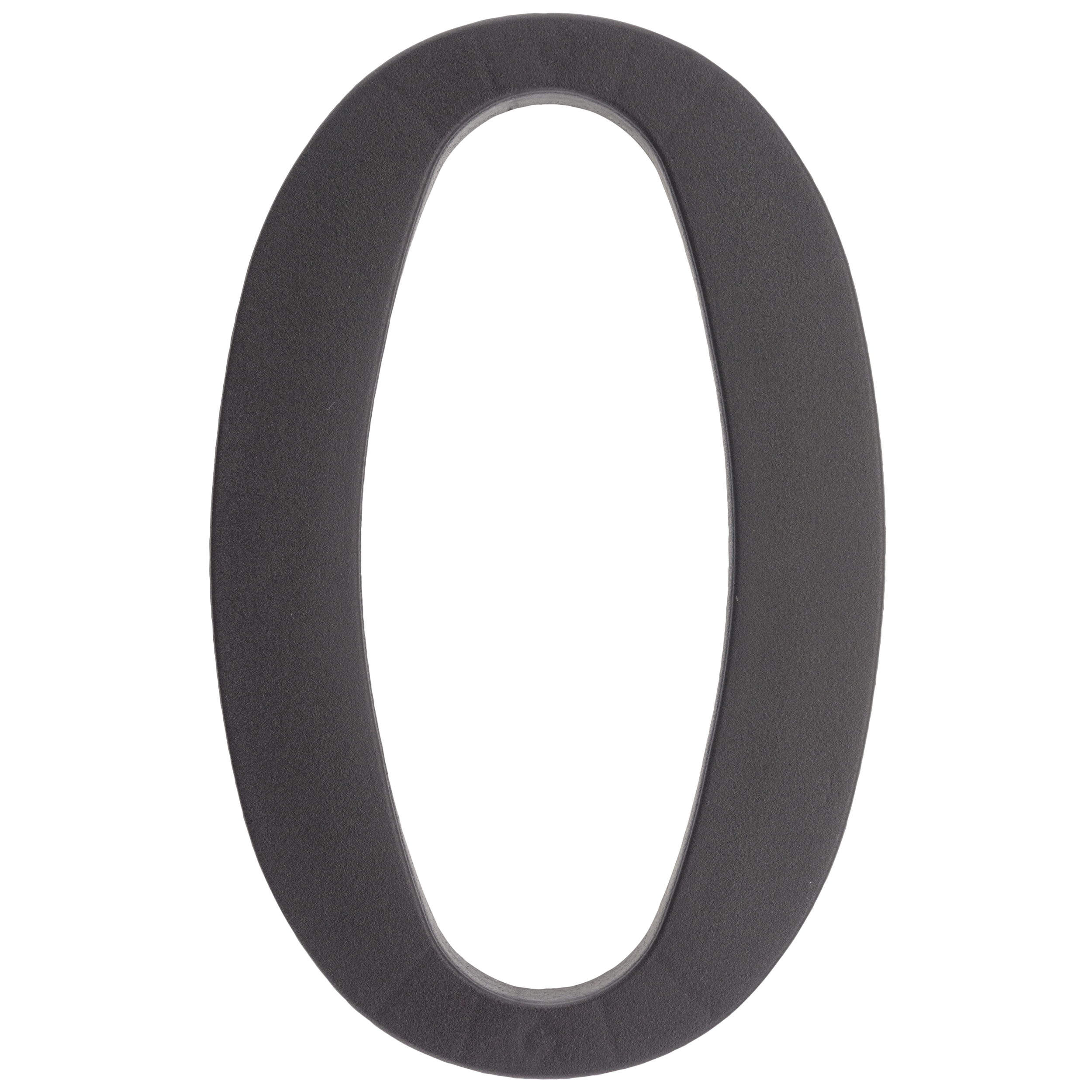 Cyfra 0 wys.18 cm plastikowa czarna