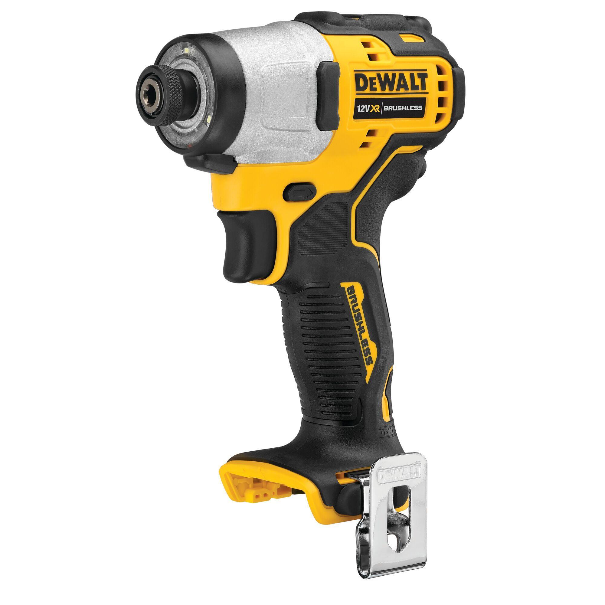 Atornillador de impacto dewalt dcf801n 1/4 12v brushless. sin batería y cargador